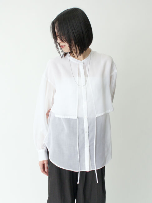 sm2rhythm「ボイルレイヤードブラウス」|シャツ・ブラウス|