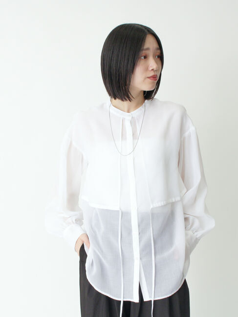 sm2rhythm「ボイルレイヤードブラウス」|シャツ・ブラウス|