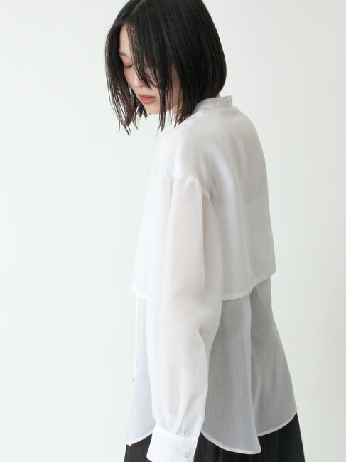 sm2rhythm「ボイルレイヤードブラウス」|シャツ・ブラウス|