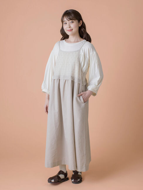 Samansa Mos2「【ゆべし&times;Samansa Mos2】インナー付キャミワンピース」|ワンピース|