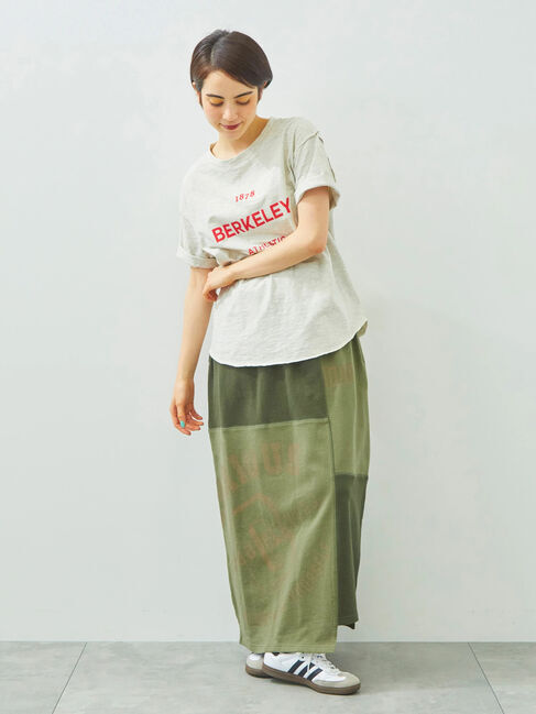 SM2「裏毛プリント配色アシメスカート」|スカート|