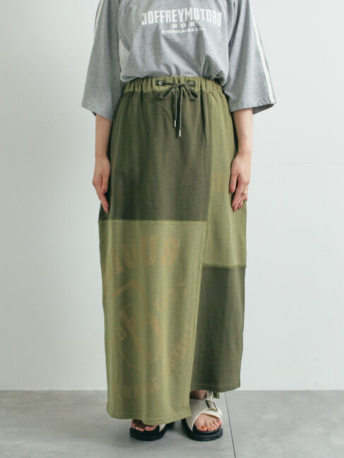 SM2「裏毛プリント配色アシメスカート」|スカート|