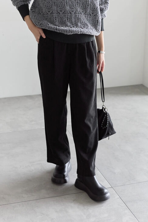 Samansa Mos2 blue「カットコールパンツ」|その他|