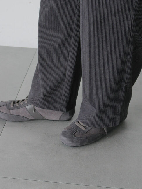 Samansa Mos2 blue「カットコールパンツ」|その他|