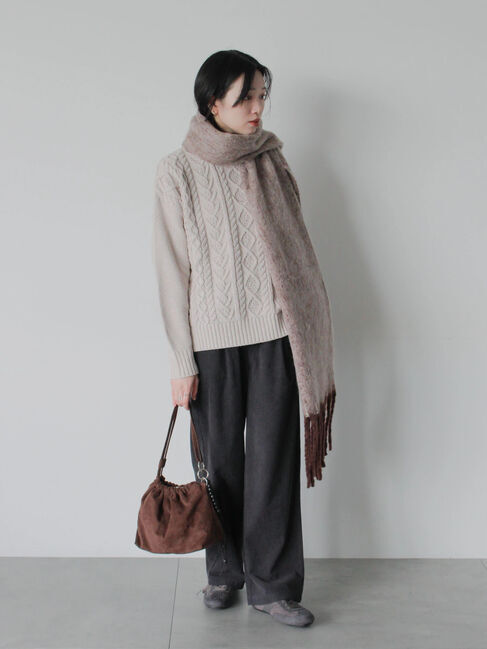 Samansa Mos2 blue「カットコールパンツ」|その他|