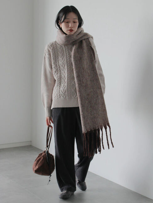 Samansa Mos2 blue「カットコールパンツ」|その他|