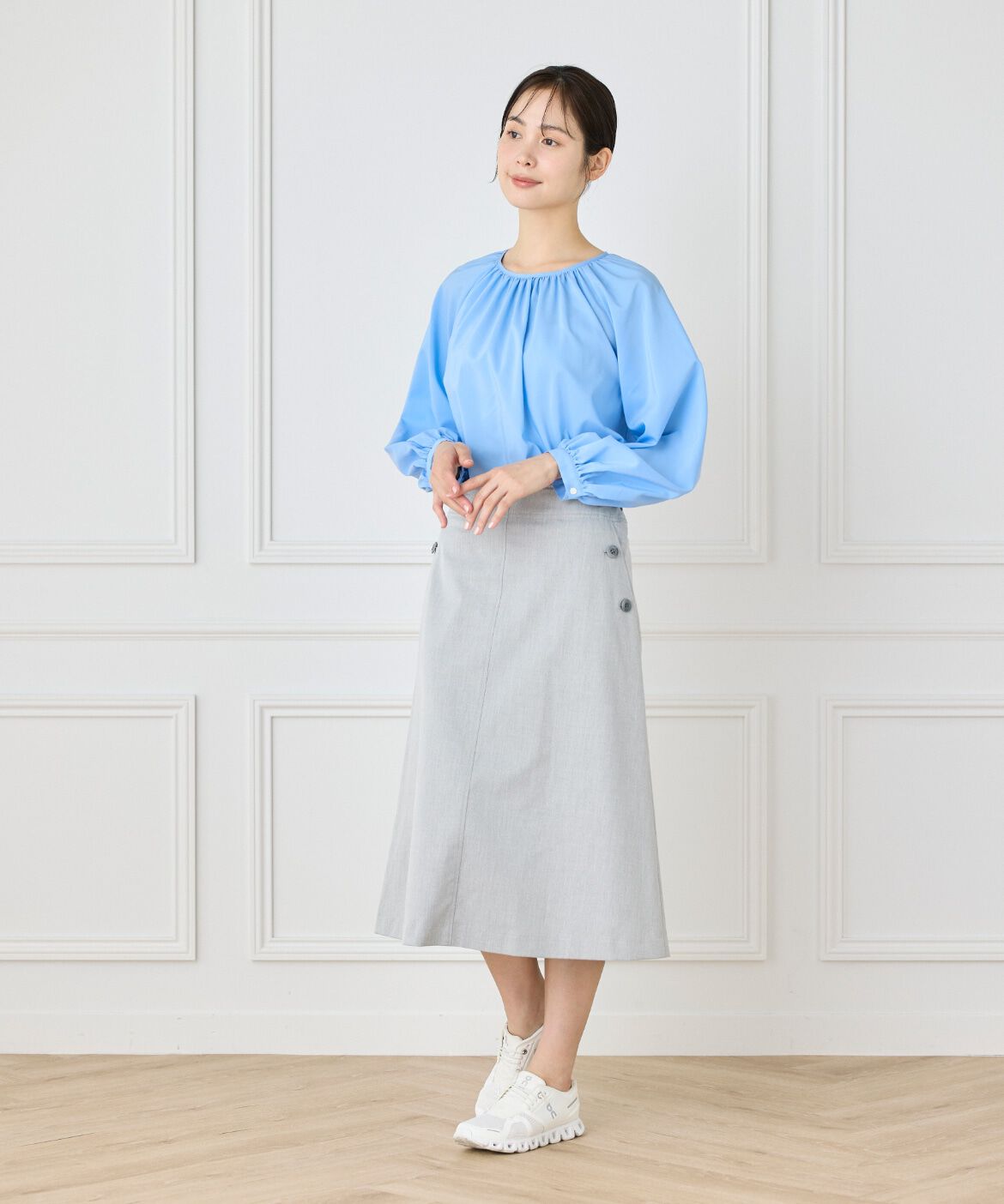 DAY by DAY it&rsquo;s international「フロントボタンAラインスカート」|台形|