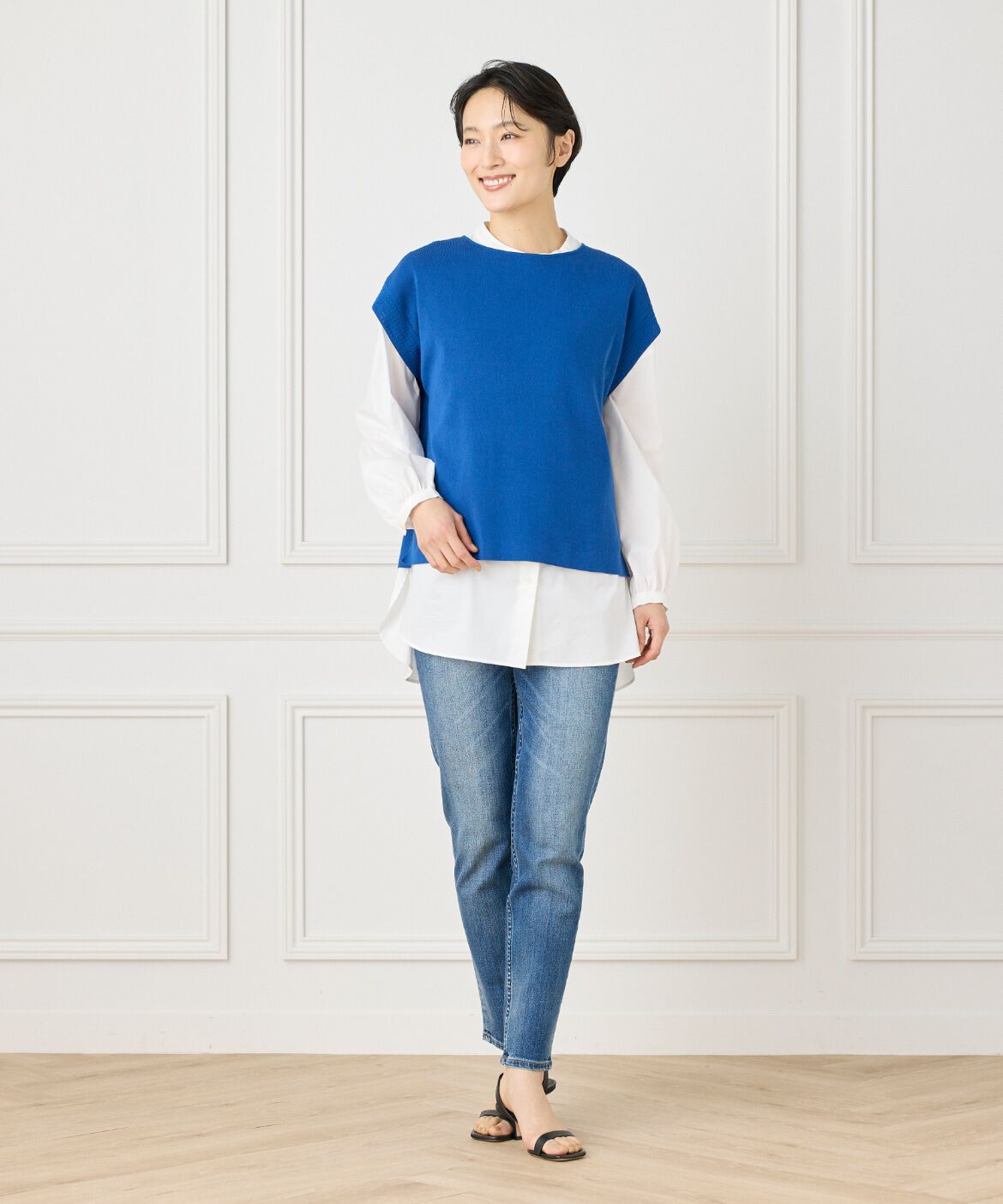 7-IDconcept.「ノースリーブニットプルオーバー」|ニット・セーター|