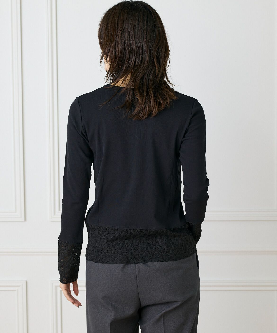 DAY by DAY it&rsquo;s international「レースドッキングクルーネックカットソー」|Tシャツ・カットソー|