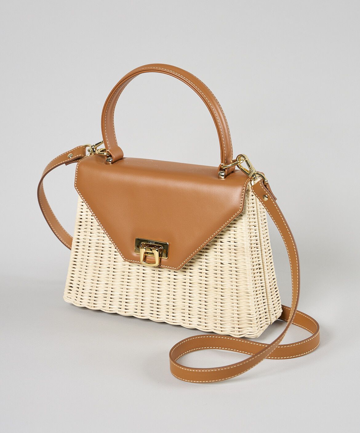 INED「Capaf ラタンショルダーバッグ」|ハンドバッグ|