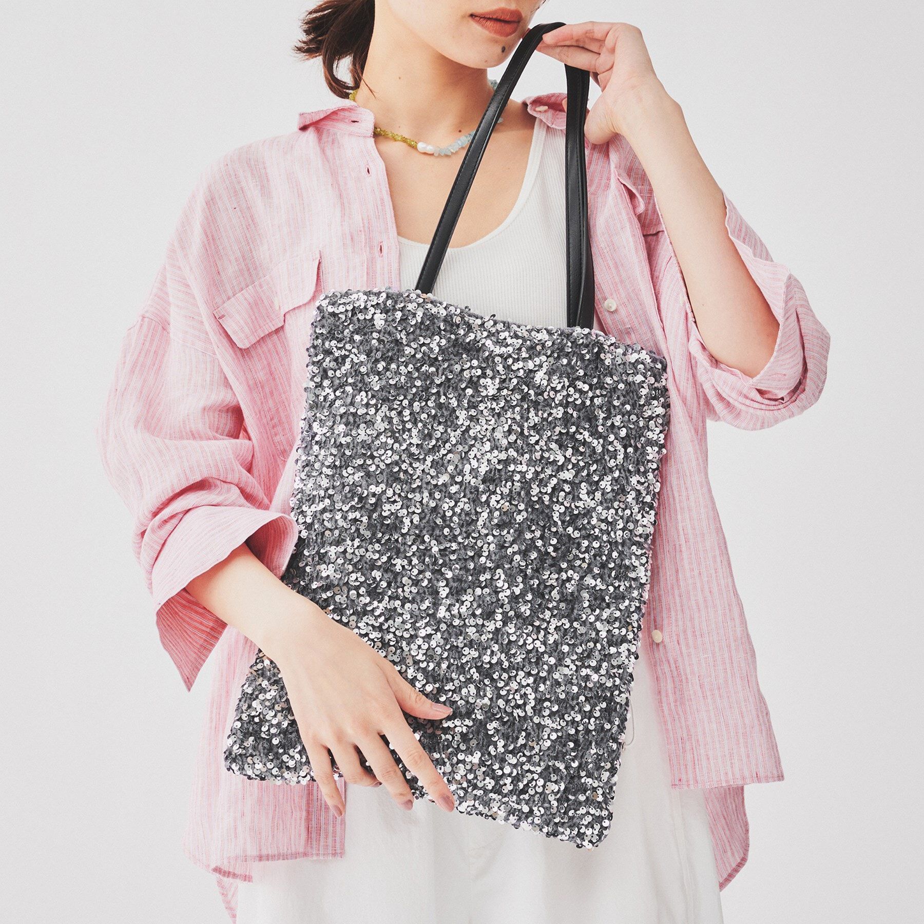 UNTITLED「【柔らか／A4サイズ対応】スパンコールトート」|トートバッグ|