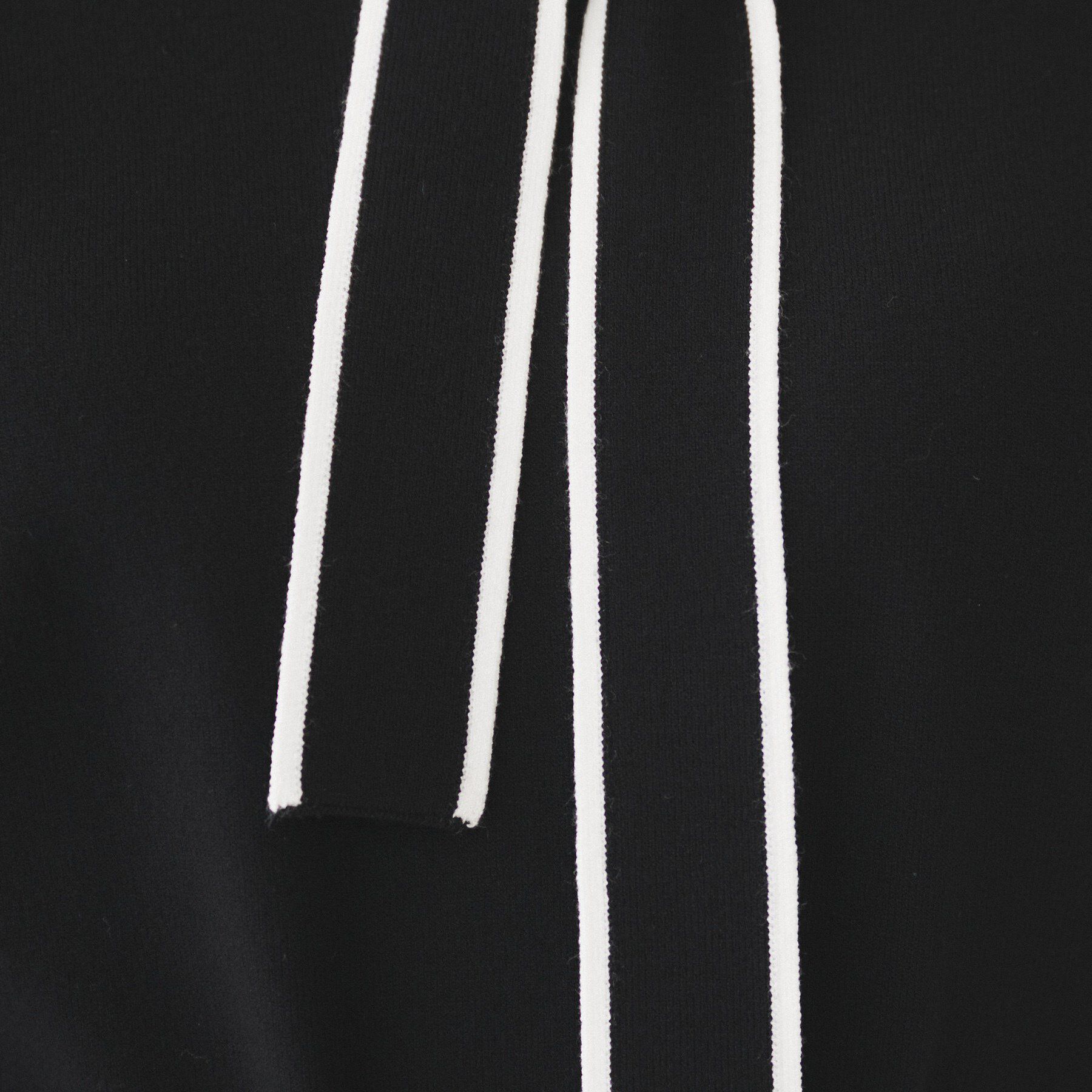 UNTITLED「【アンサンブル可能】ボウタイ 配色プルオーバーニット」|ニット・セーター|