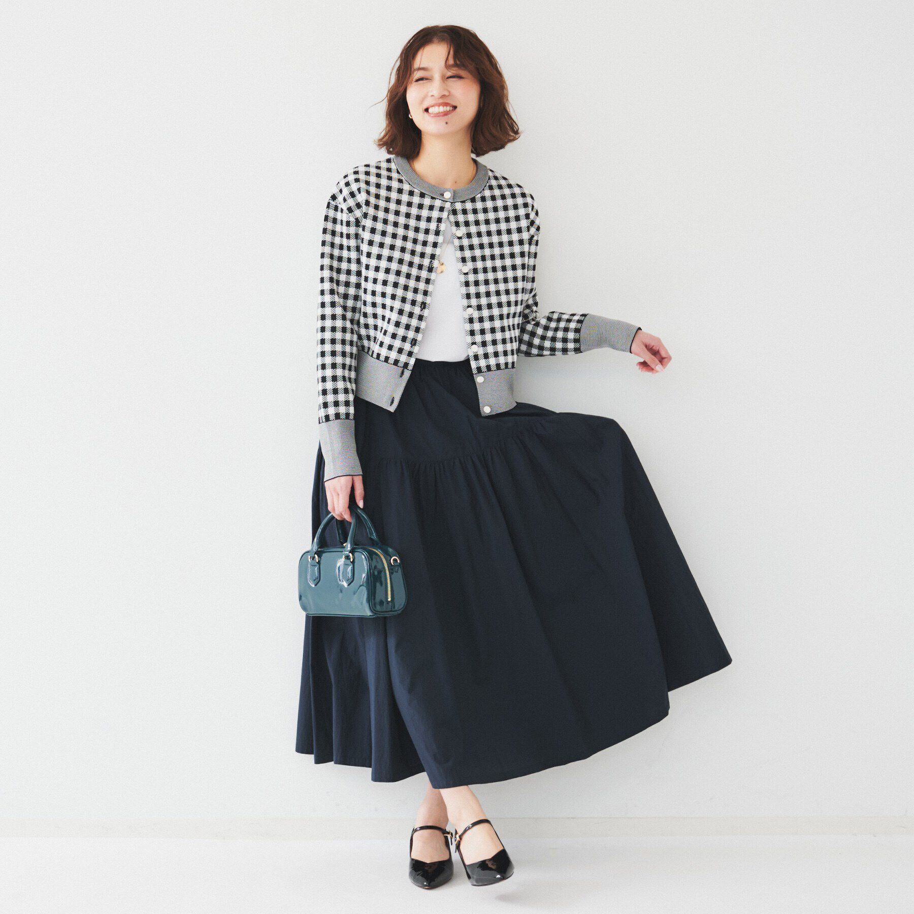 UNTITLED「ライトコットン ティアードスカート」|スカート|