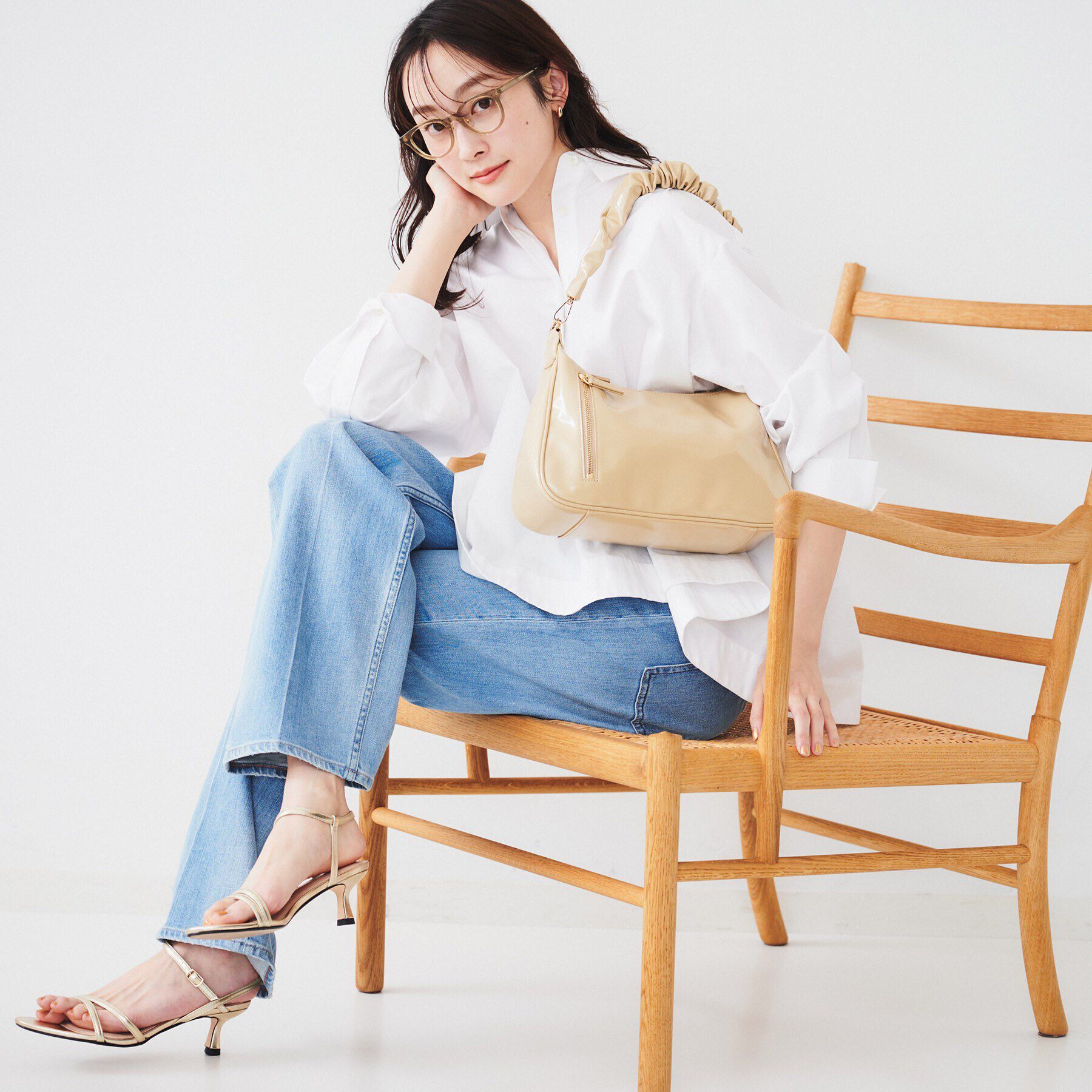 UNTITLED「エナメルシャーリングハンドバッグ」|ハンドバッグ|