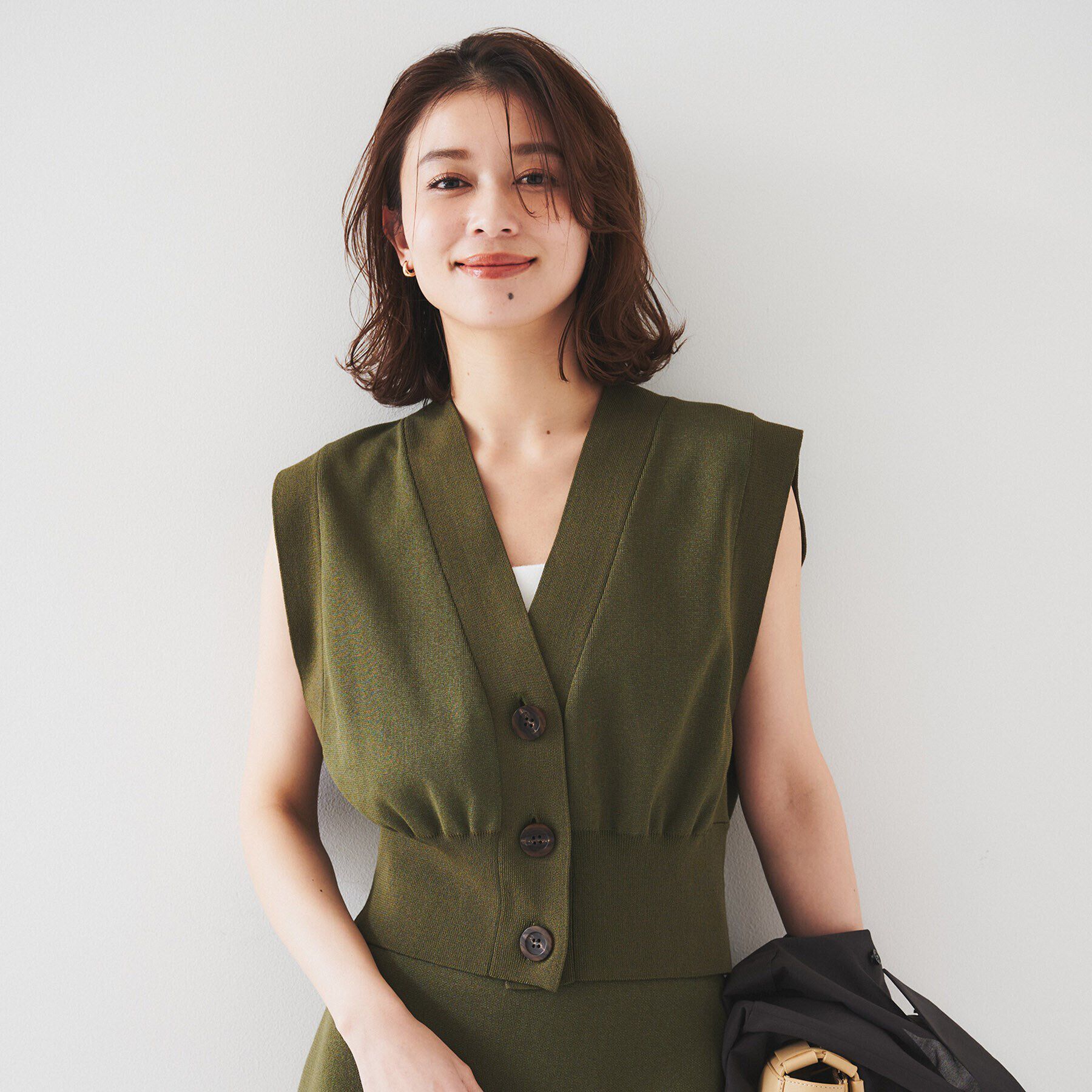 UNTITLED「【セットアップ可能】コンパクトニットベスト」|ニット・セーター|