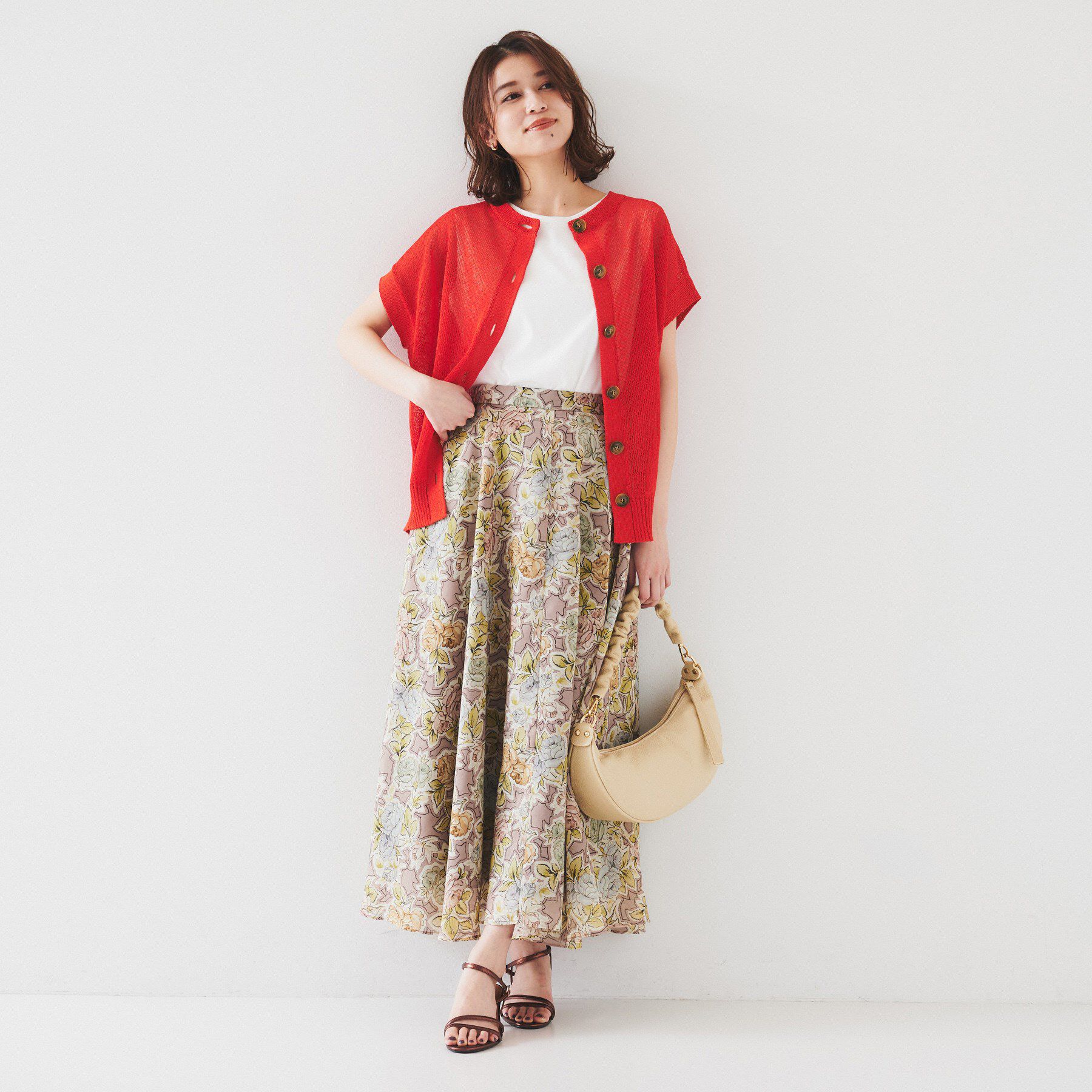 UNTITLED「【前後2WAY/清涼感】コクーンシルエット プルオーバーニット」|ニット・セーター|