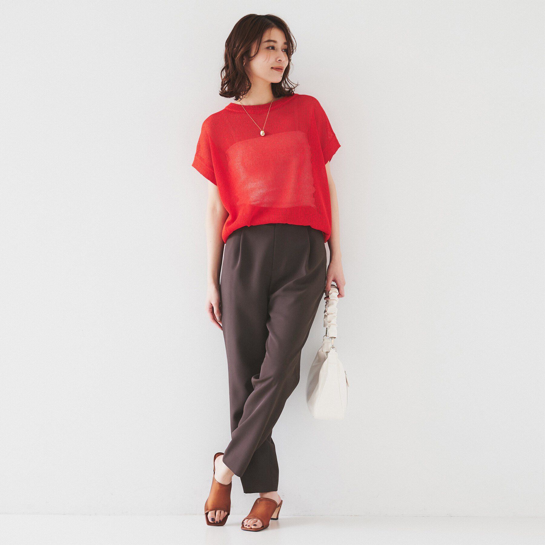 UNTITLED「【オンオフ/ストレッチ】ツイルテーパードパンツ」|その他|