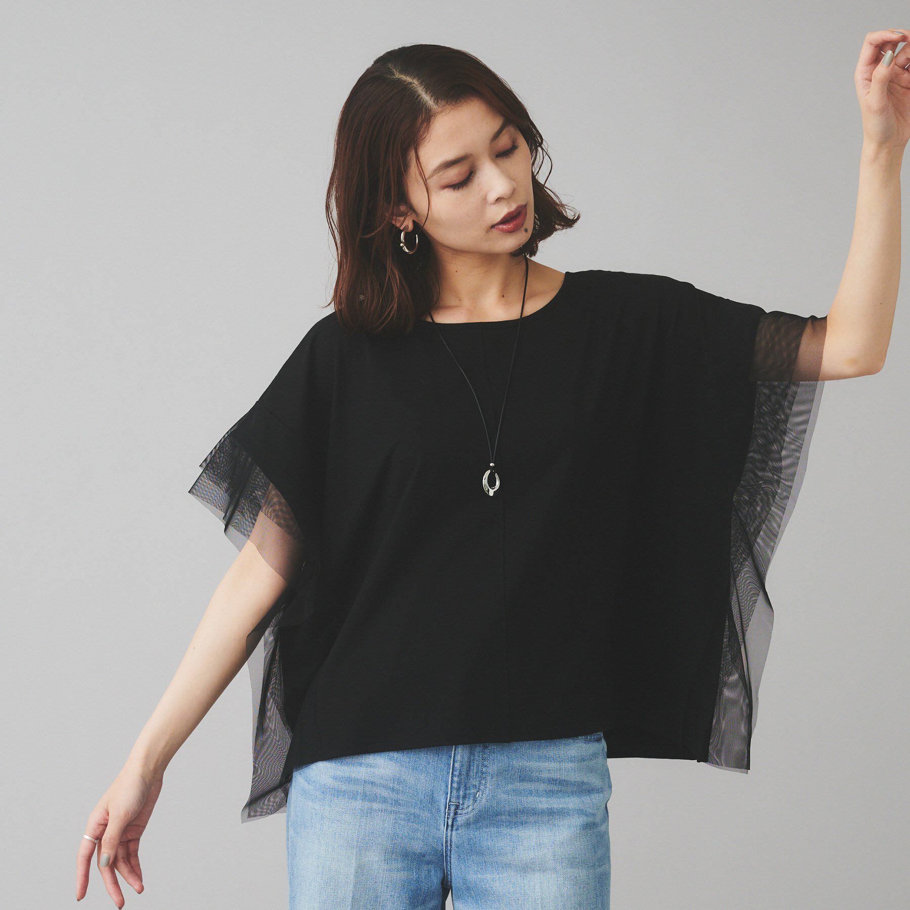 UNTITLED「【TORRAZZO DONNA】前後2wayポンチョプルオーバー」|Tシャツ・カットソー|