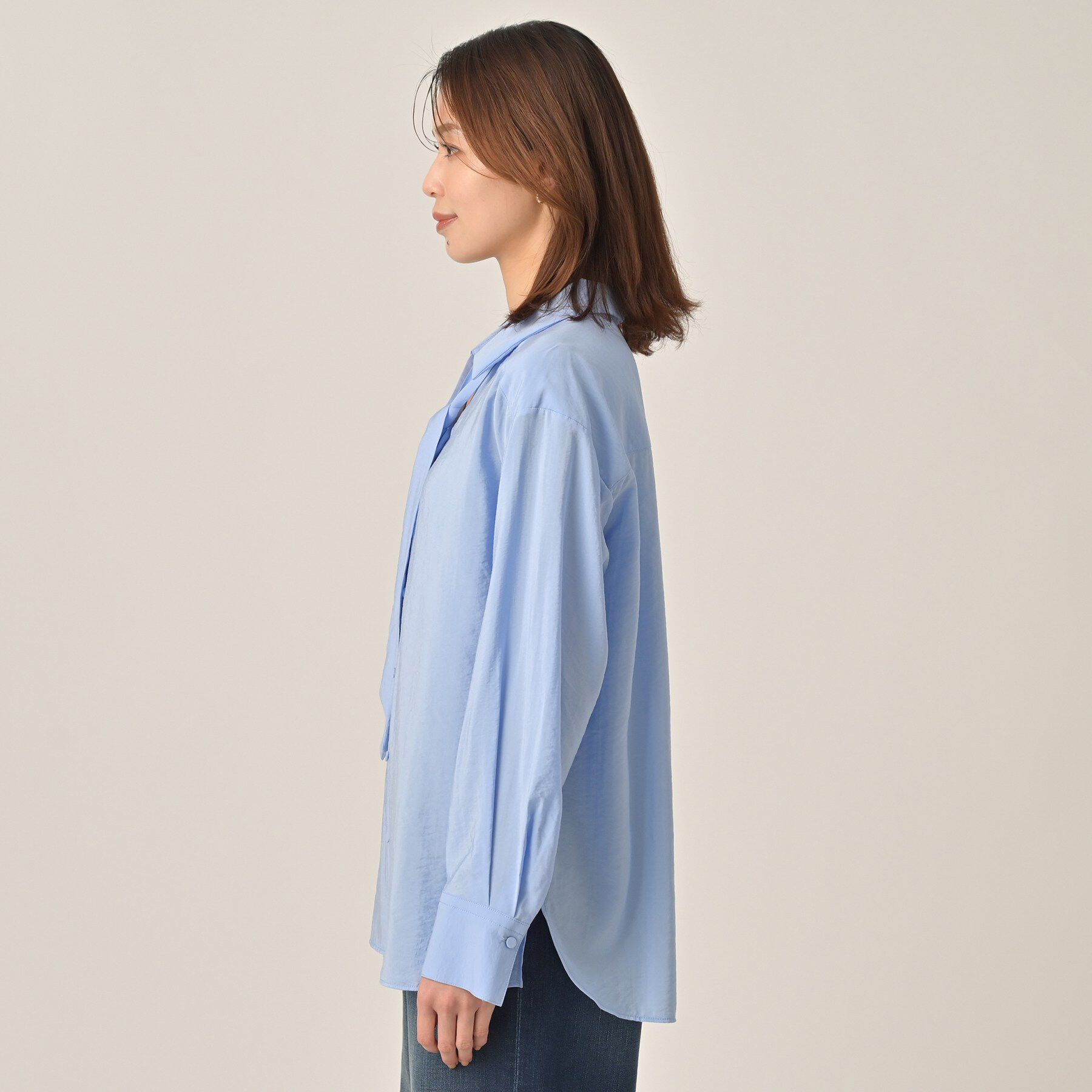 UNTITLED「【洗える/接触令感】リラックスボウタイブラウス」|シャツ・ブラウス|