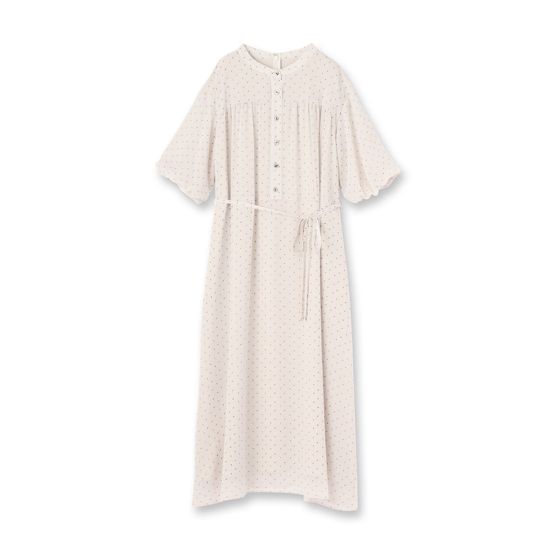 Reflect「【夏SALE／WEB先行カラーあり／リボン取り外し可／マシンウォッシュ可】コツキ柄プリントワンピース」|ワンピース|