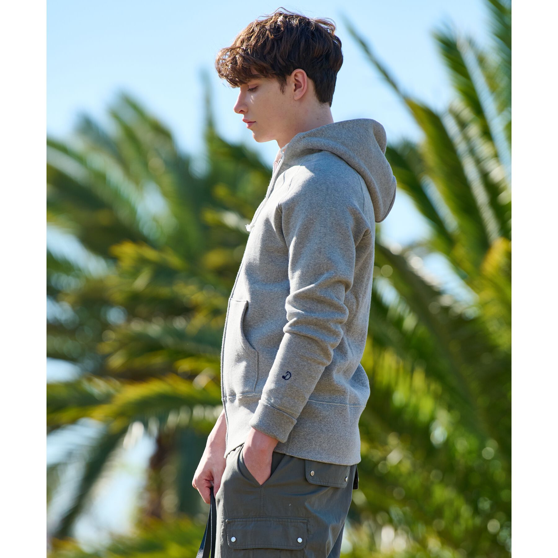 DRESSTERIOR「【ベストセラー】デキシー吊裏毛ジップアップパーカ」|パーカー|