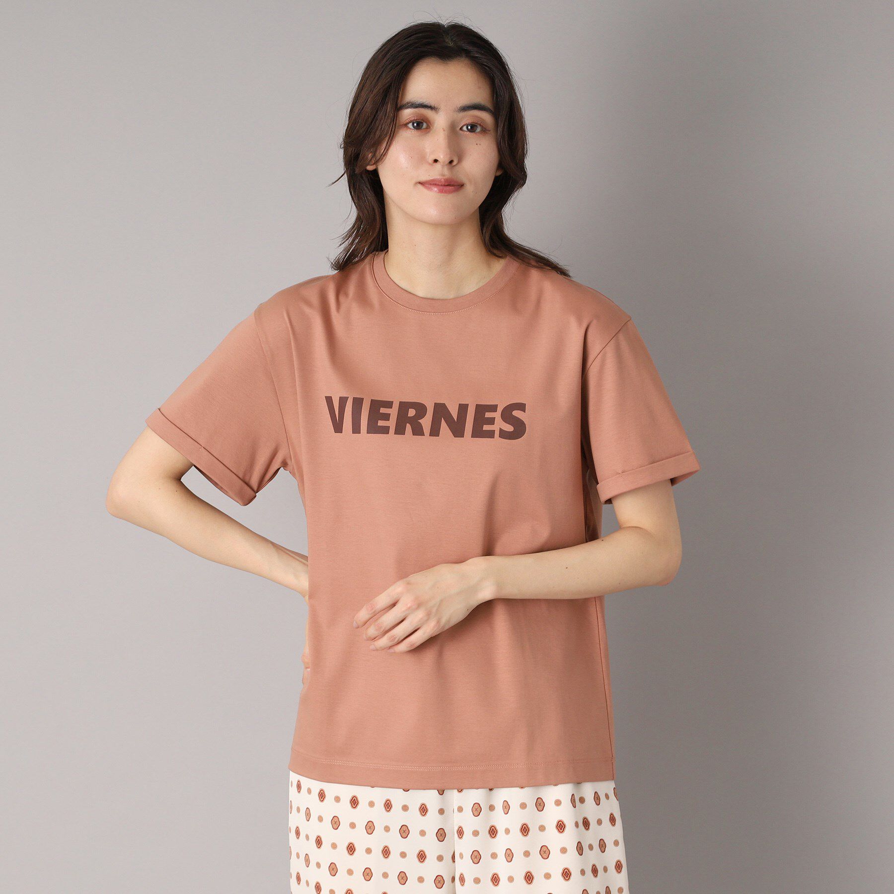 DRESSTERIOR「【接触冷感/抗菌防臭/消臭】アイスクリアコットン VIERNESロゴT」|Tシャツ・カットソー|