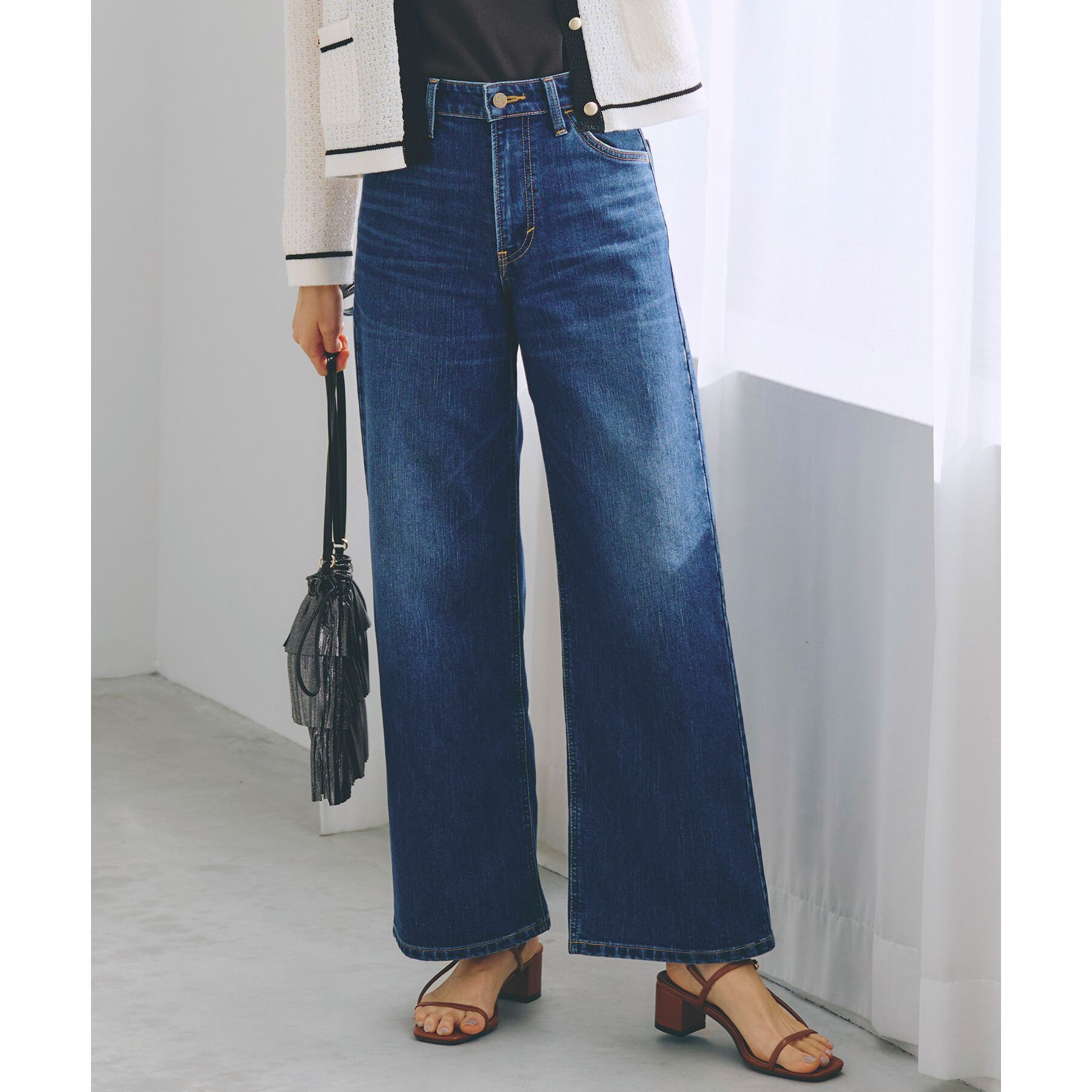 grove「【Lee&times;grove別注】WIDE DENIM PANTS」|デニム|ブルー(093)