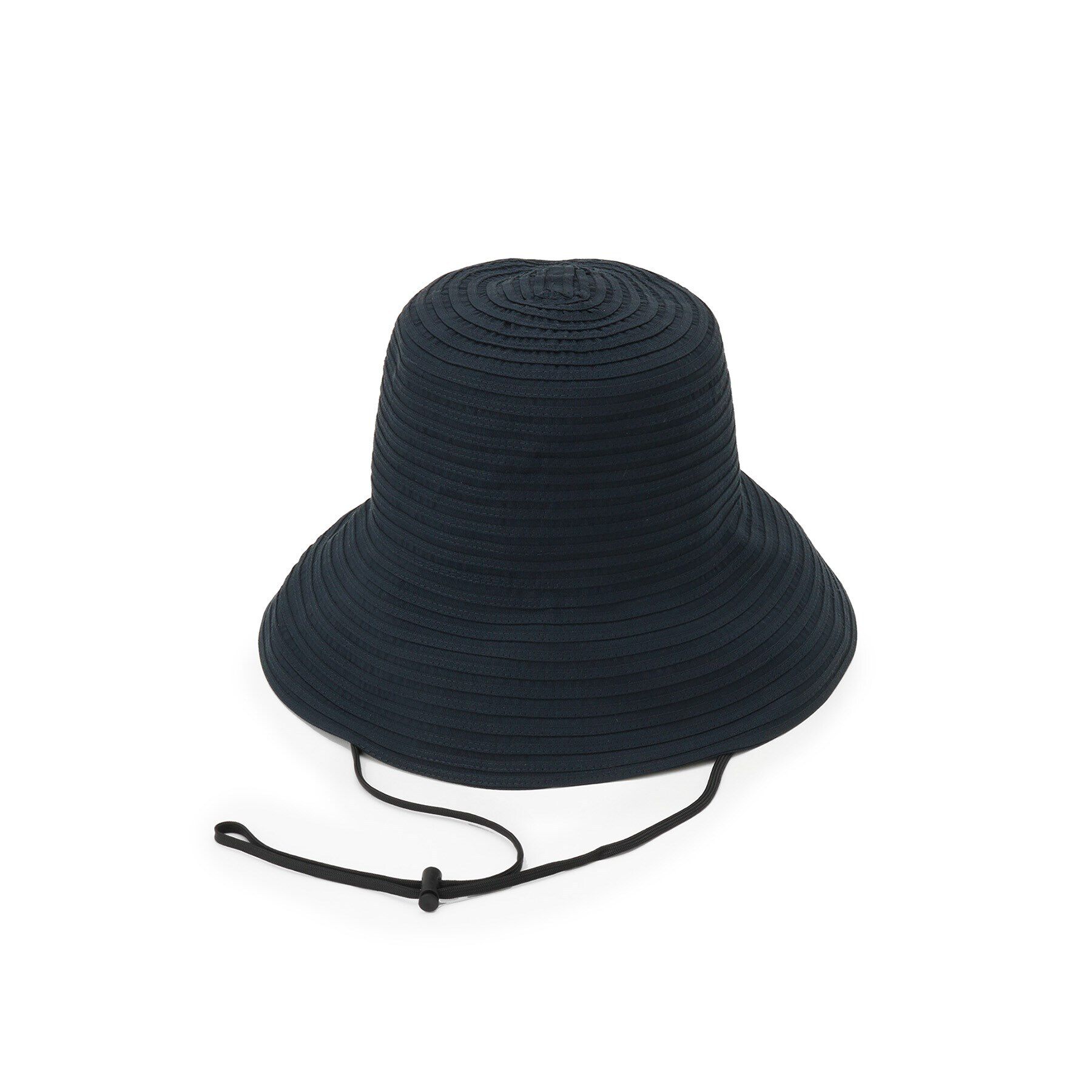 grove「【手洗い可・UVカット・あご紐付】グログランハット」|ハット|ネイビー(094)