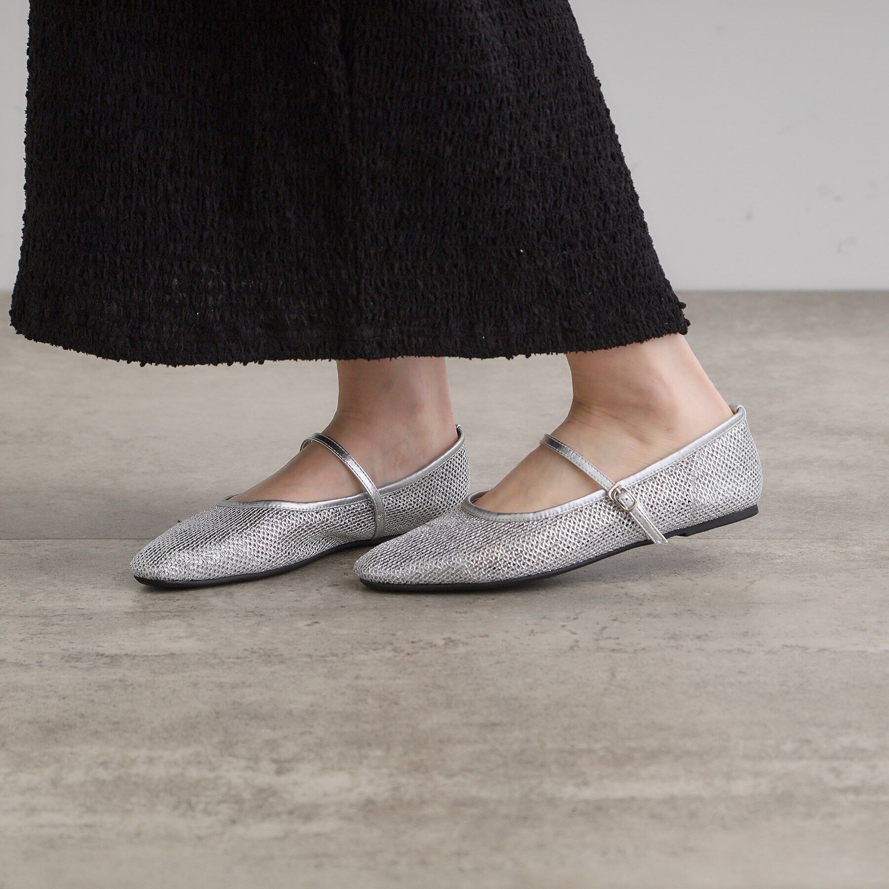 grove「メッシュメリージェーンフラットパンプス」|その他|