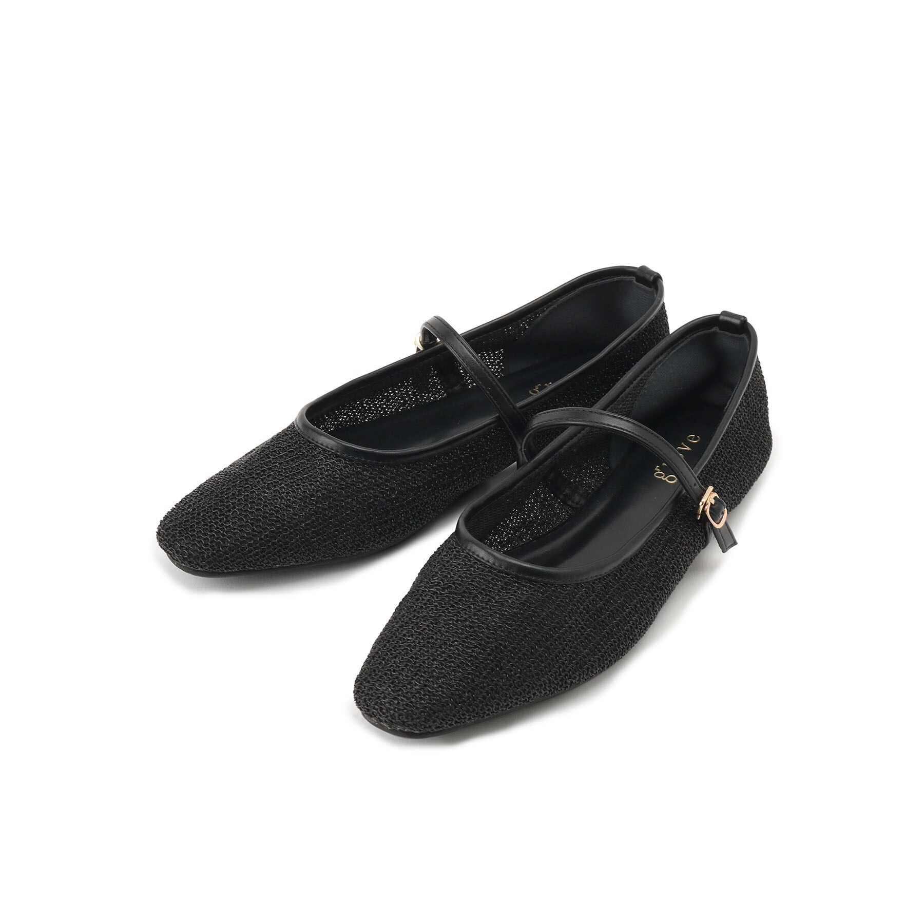 grove「メッシュメリージェーンフラットパンプス」|その他|ブラック(019)