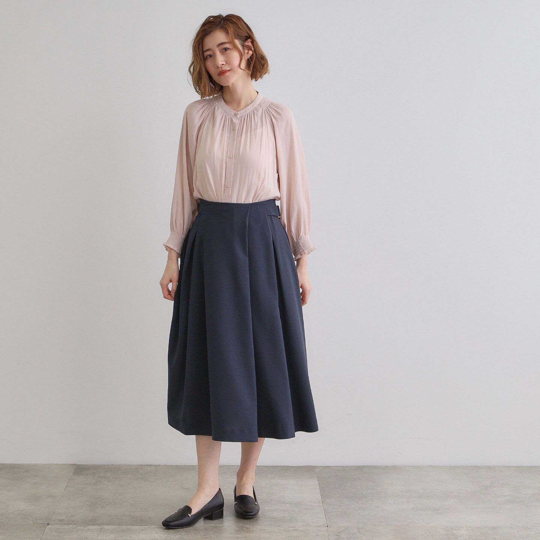 grove「サイドベルトタックフレアスカート」|スカート|