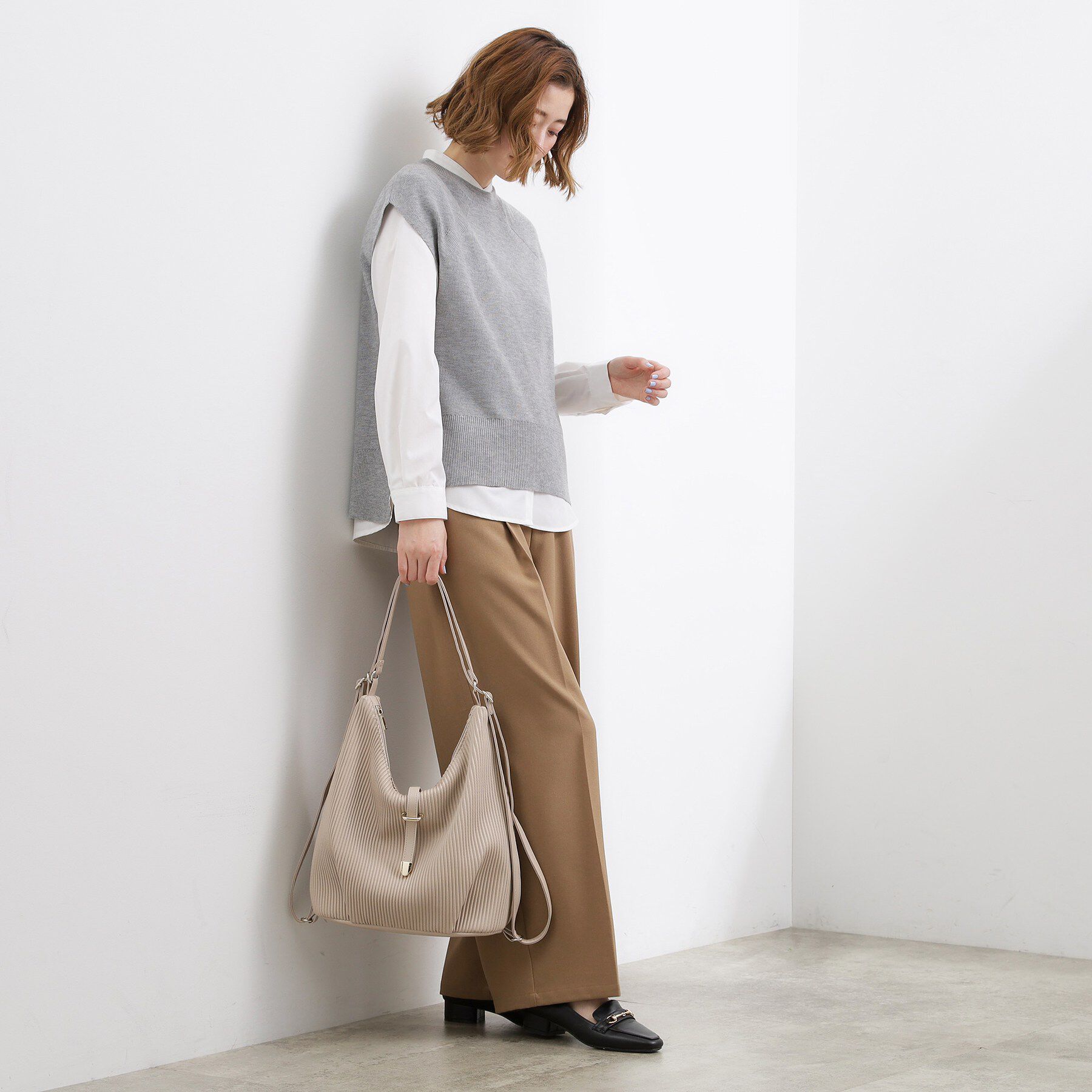 grove「プリーツベルト3WAYショルダー」|ショルダー・メッセンジャー|