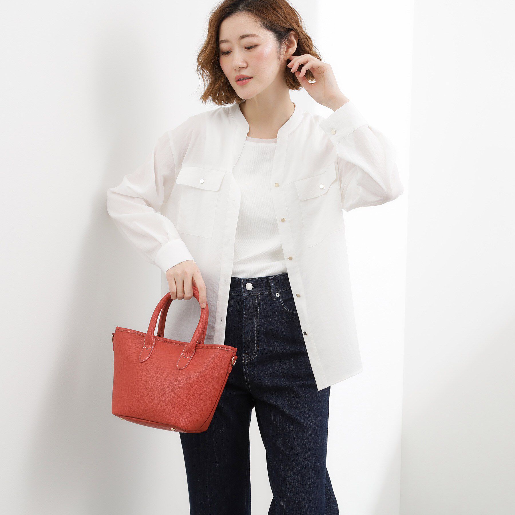 grove「パイピング2WAYトート」|トートバッグ|