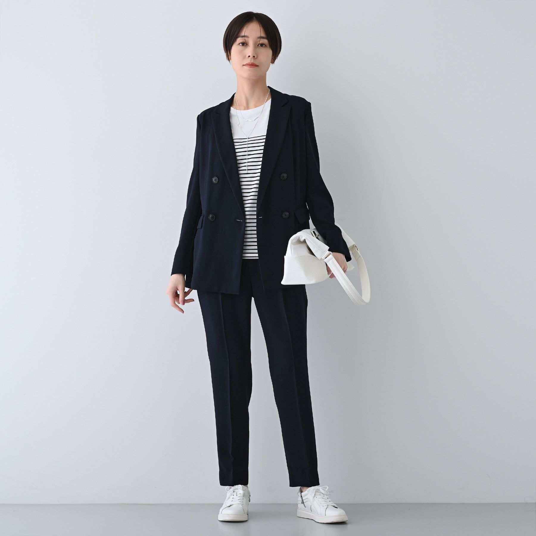 INDIVI「【着る日傘/遮熱/UVケア】ダブルジャケット」|スーツ|