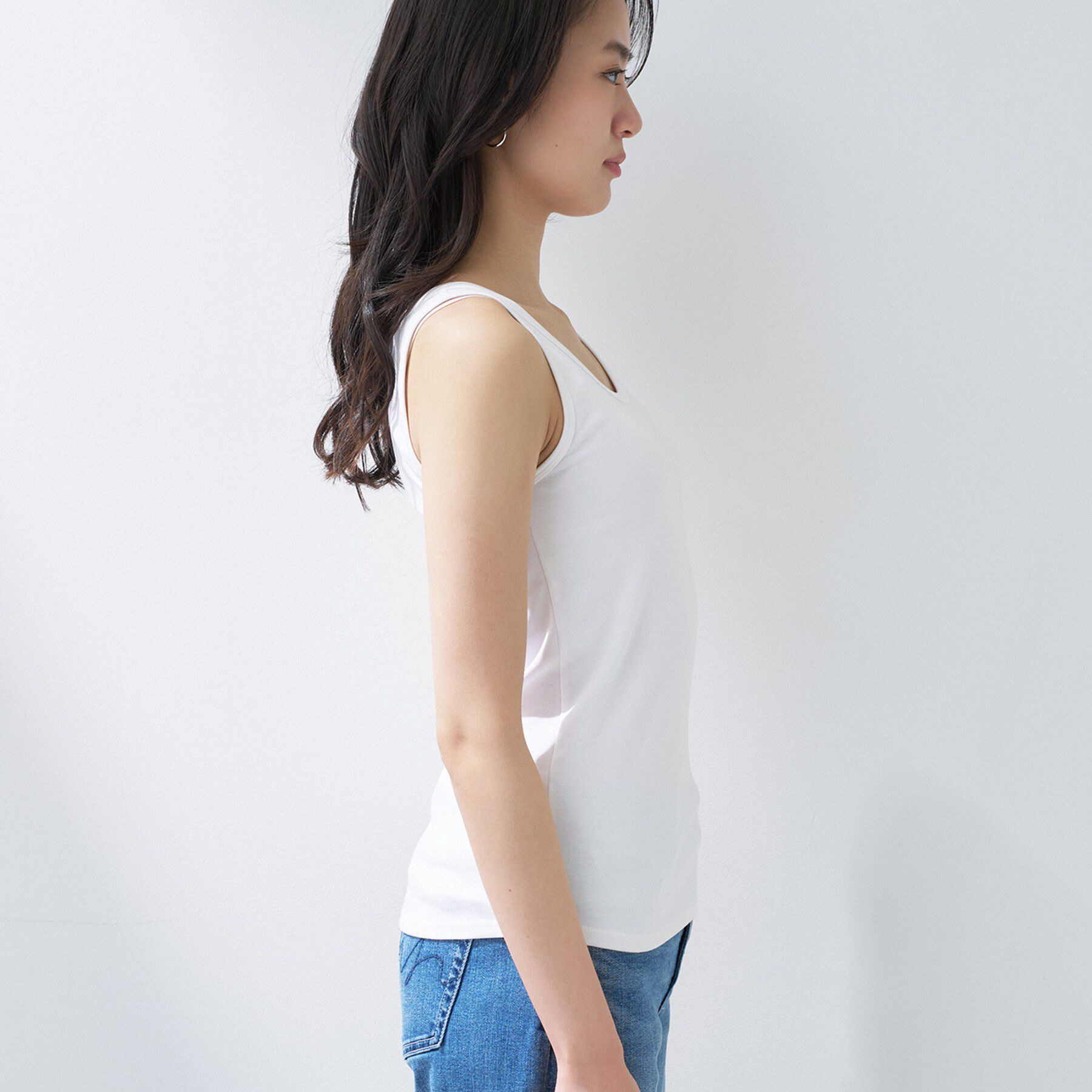 INDIVI「【洗える／前後2WAY】インナータンクトップ」|キャミソール|