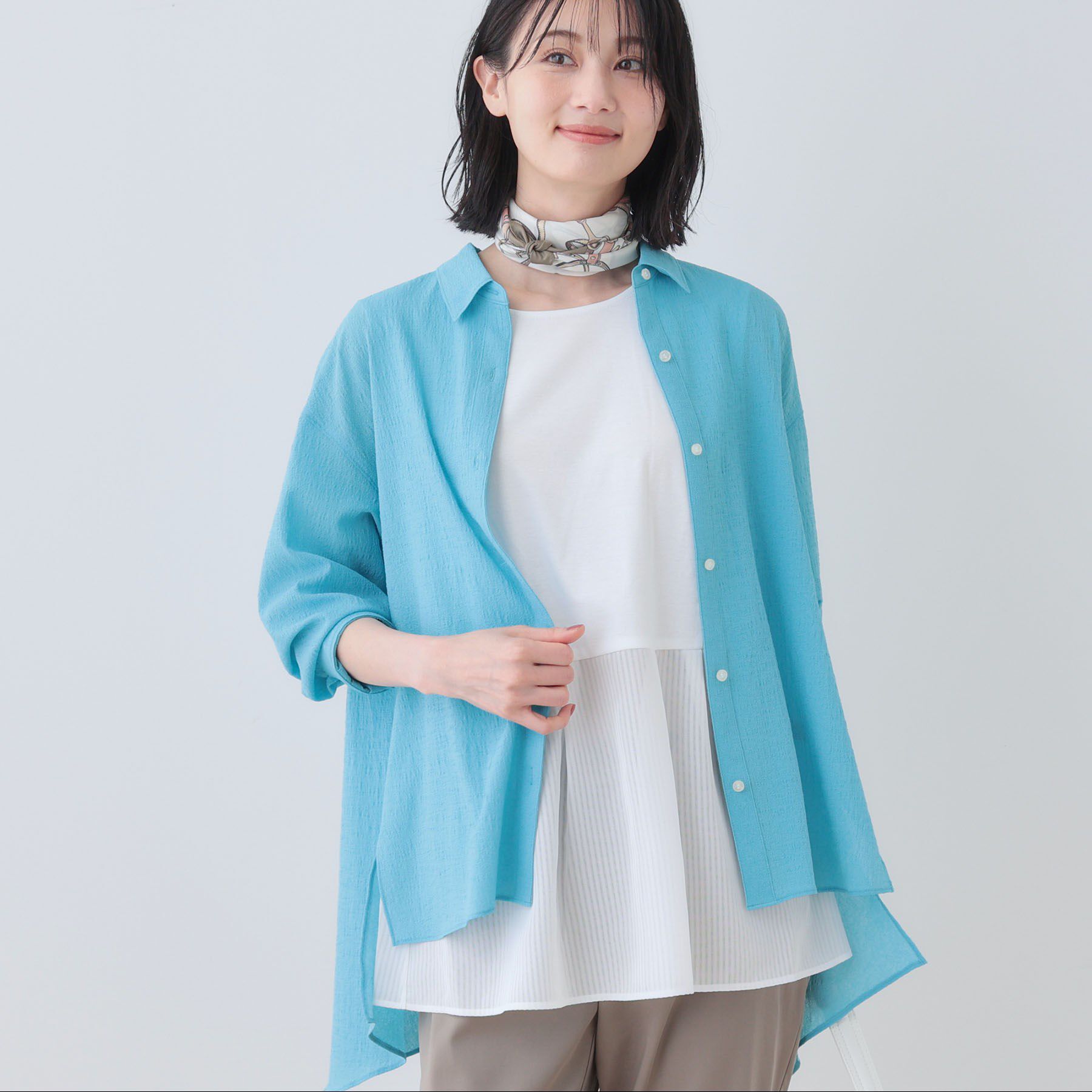 INDIVI「【洗える／レイヤードにも活躍】ペプラムインナートップス」|Tシャツ・カットソー|