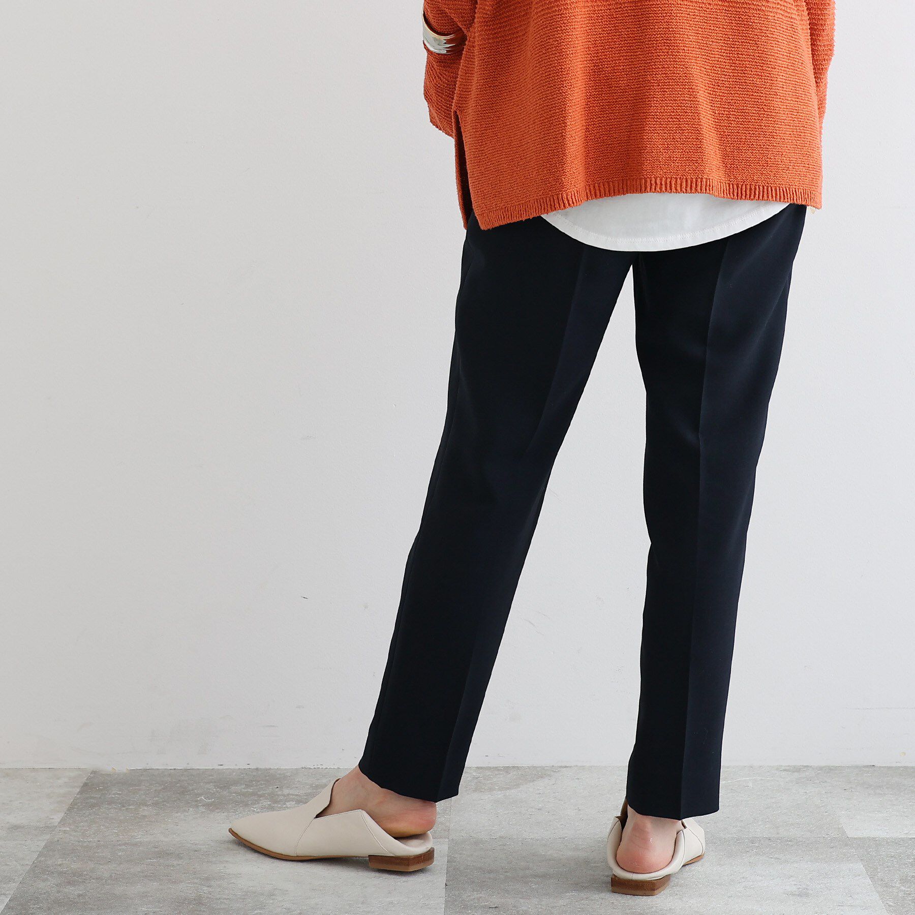 INDIVI「【定番スーツ/UVケア/接触冷感/洗える】タックテーパードパンツ」|その他|