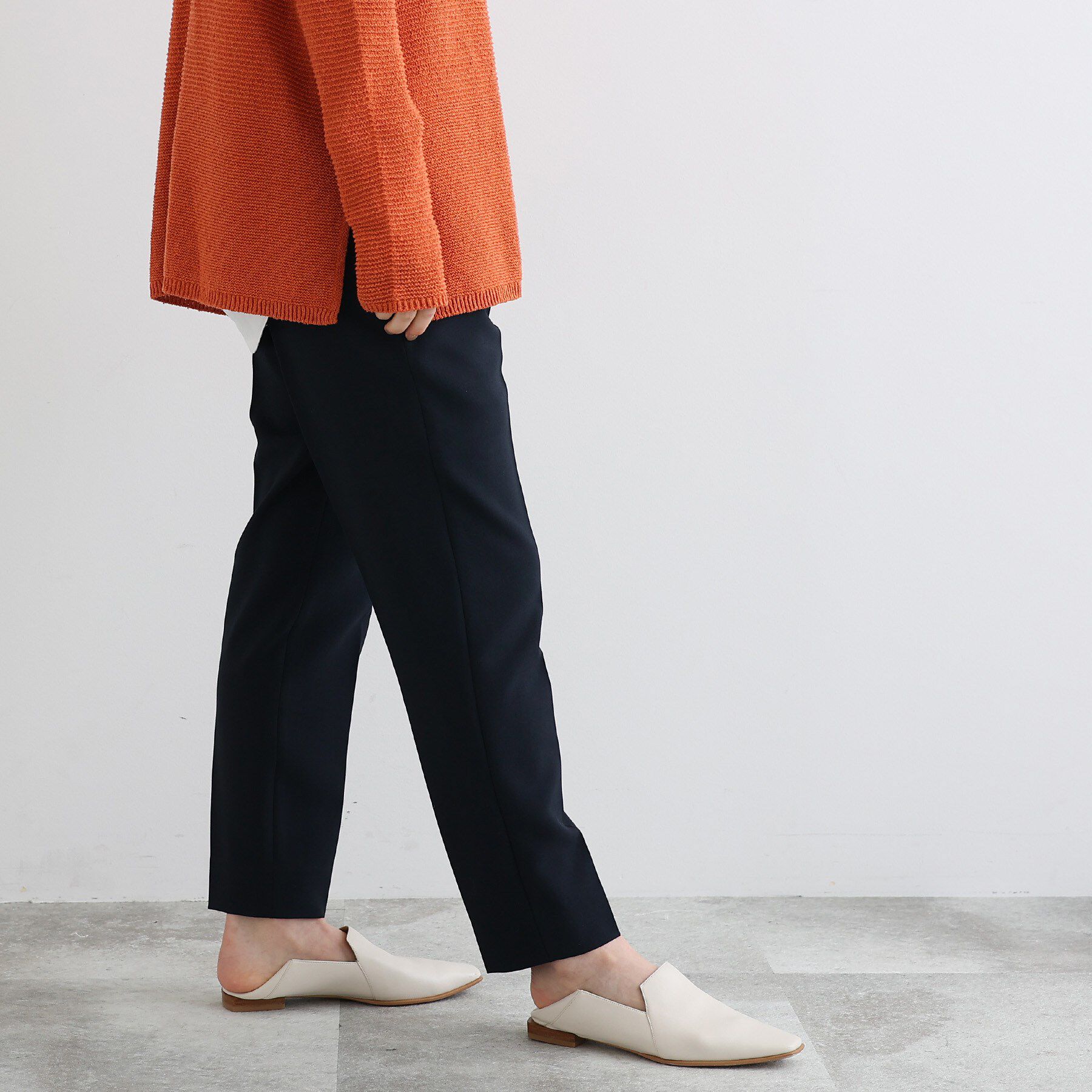 INDIVI「【定番スーツ/UVケア/接触冷感/洗える】タックテーパードパンツ」|その他|