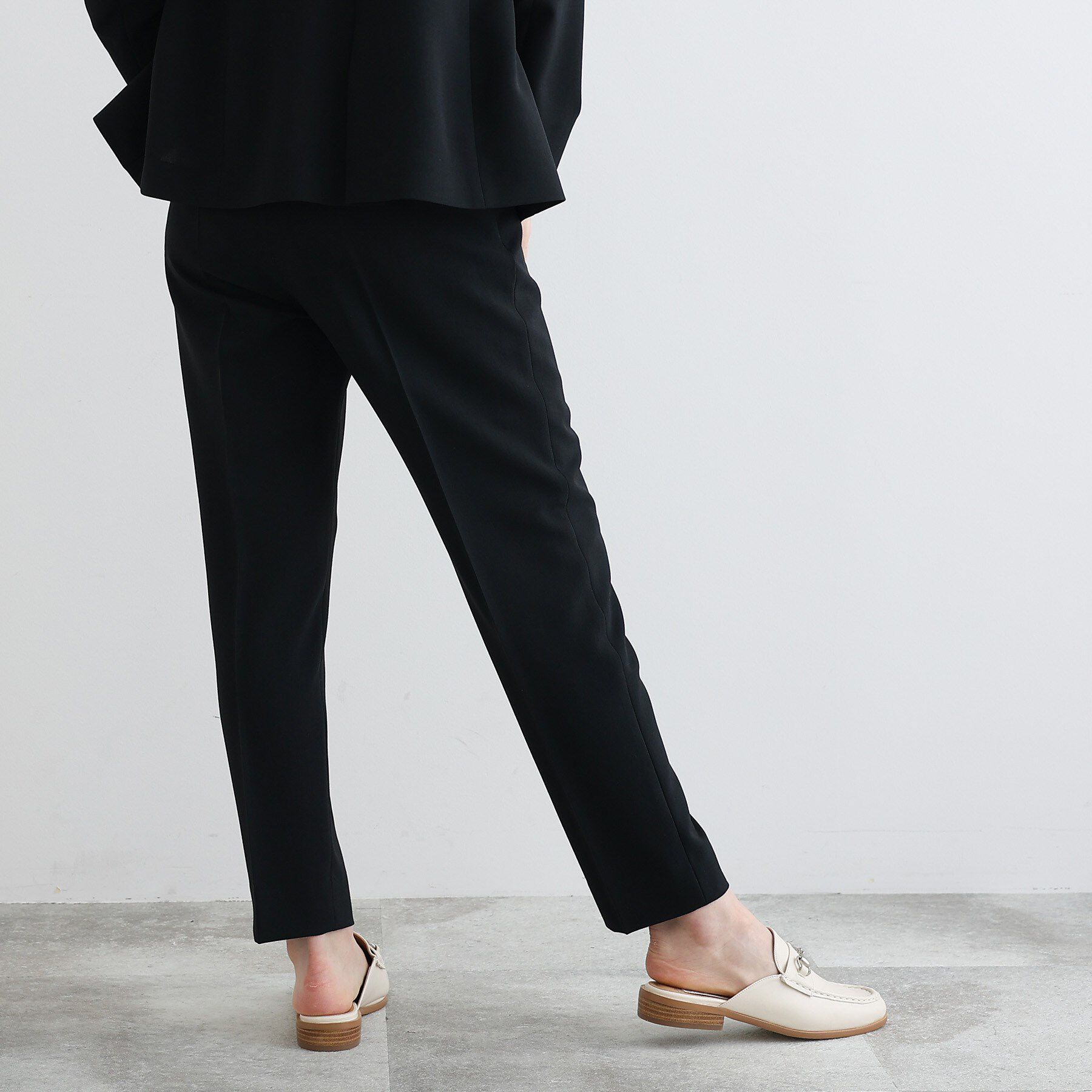 INDIVI「【定番スーツ/UVケア/接触冷感/洗える】タックテーパードパンツ」|その他|