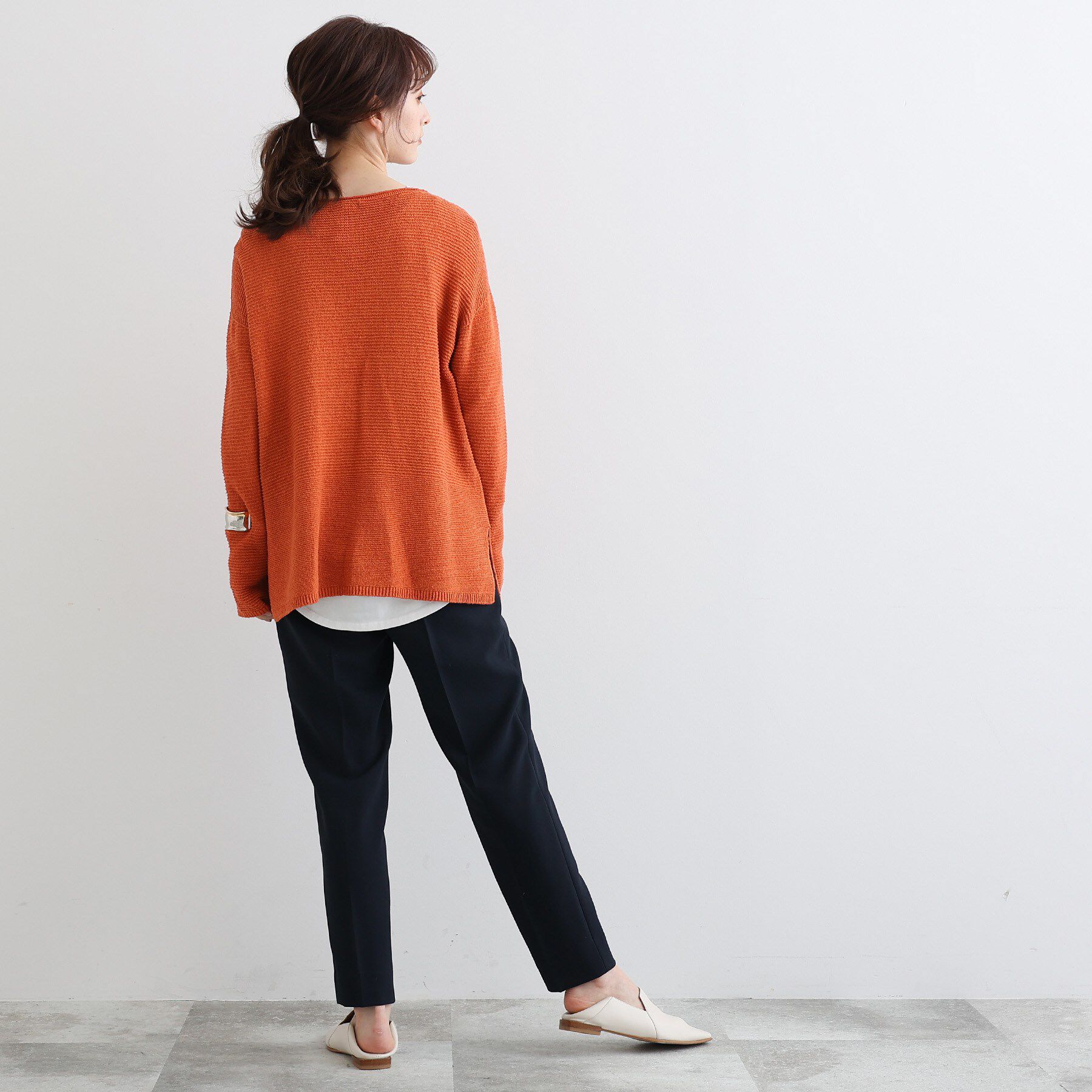 INDIVI「【定番スーツ/UVケア/接触冷感/洗える】タックテーパードパンツ」|その他|