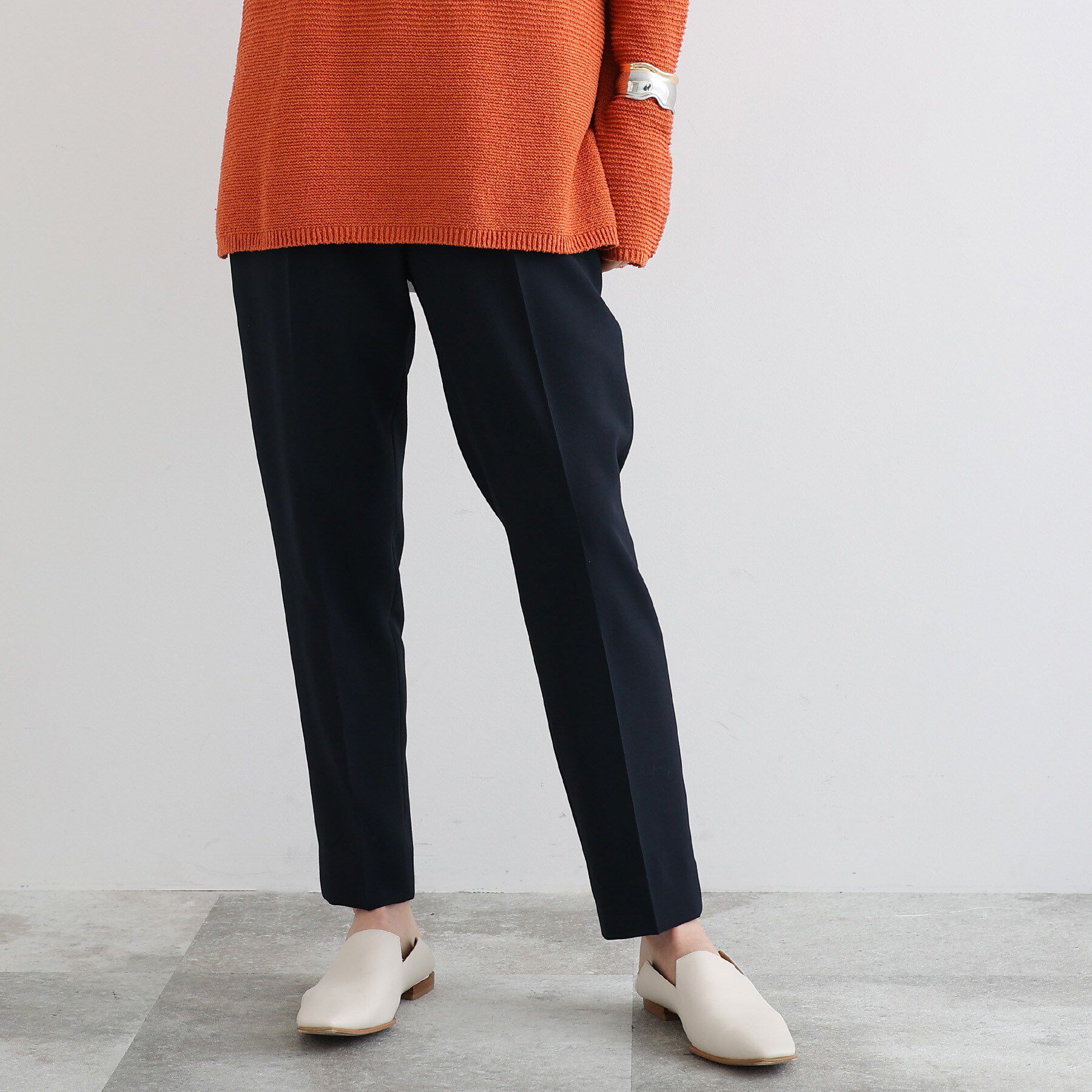 INDIVI「【定番スーツ/UVケア/接触冷感/洗える】タックテーパードパンツ」|その他|