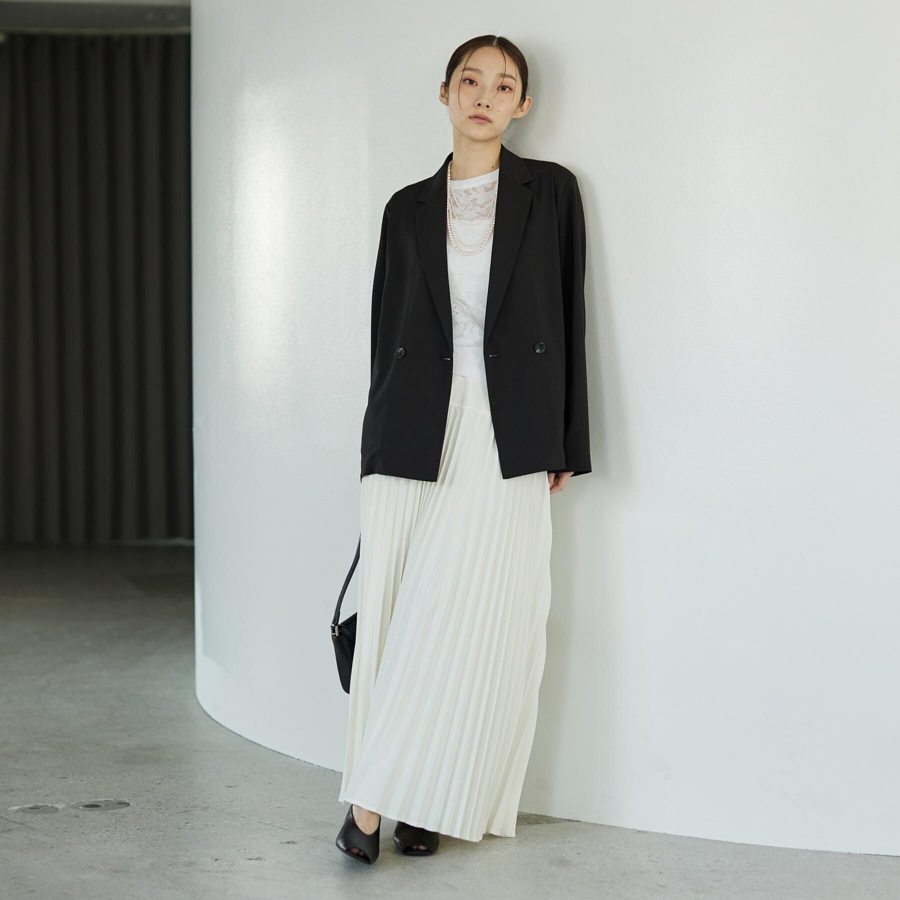 GALLEST「Comfy SET UP｜ダブルブレストイージージャケット【セットアップ対応／通勤／カセット服／接触」|テーラードジャケット|