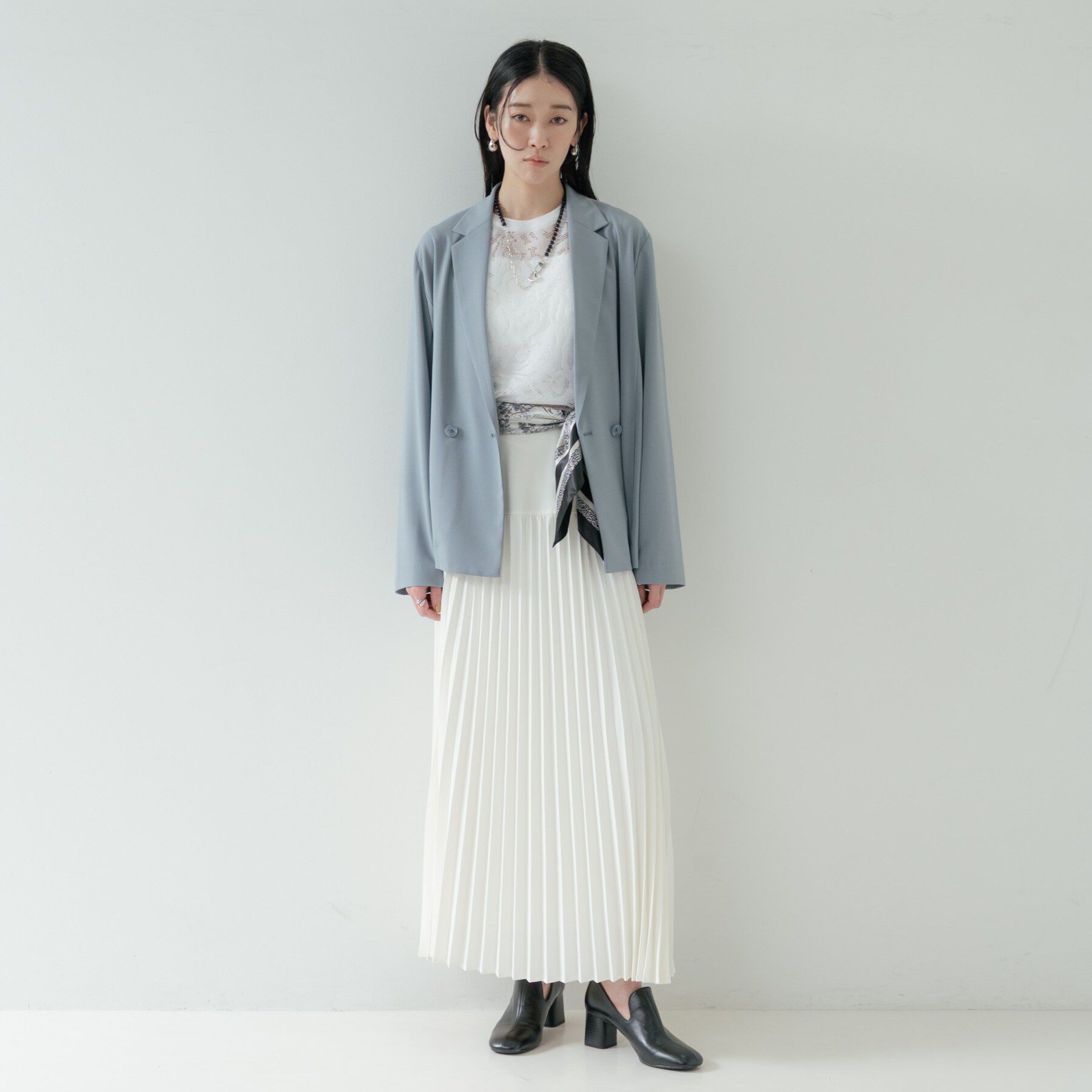 GALLEST「Comfy SET UP｜ダブルブレストイージージャケット【セットアップ対応／通勤／カセット服／接触」|テーラードジャケット|