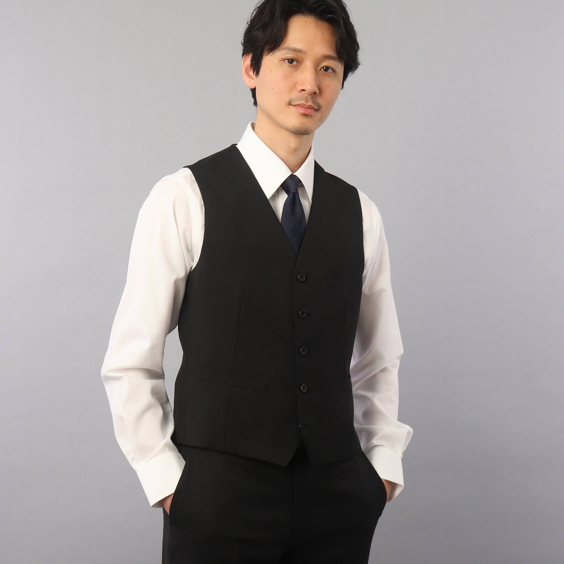 TAKEO KIKUCHI「【Sサイズ～】サージ　ベスト」|スーツ|