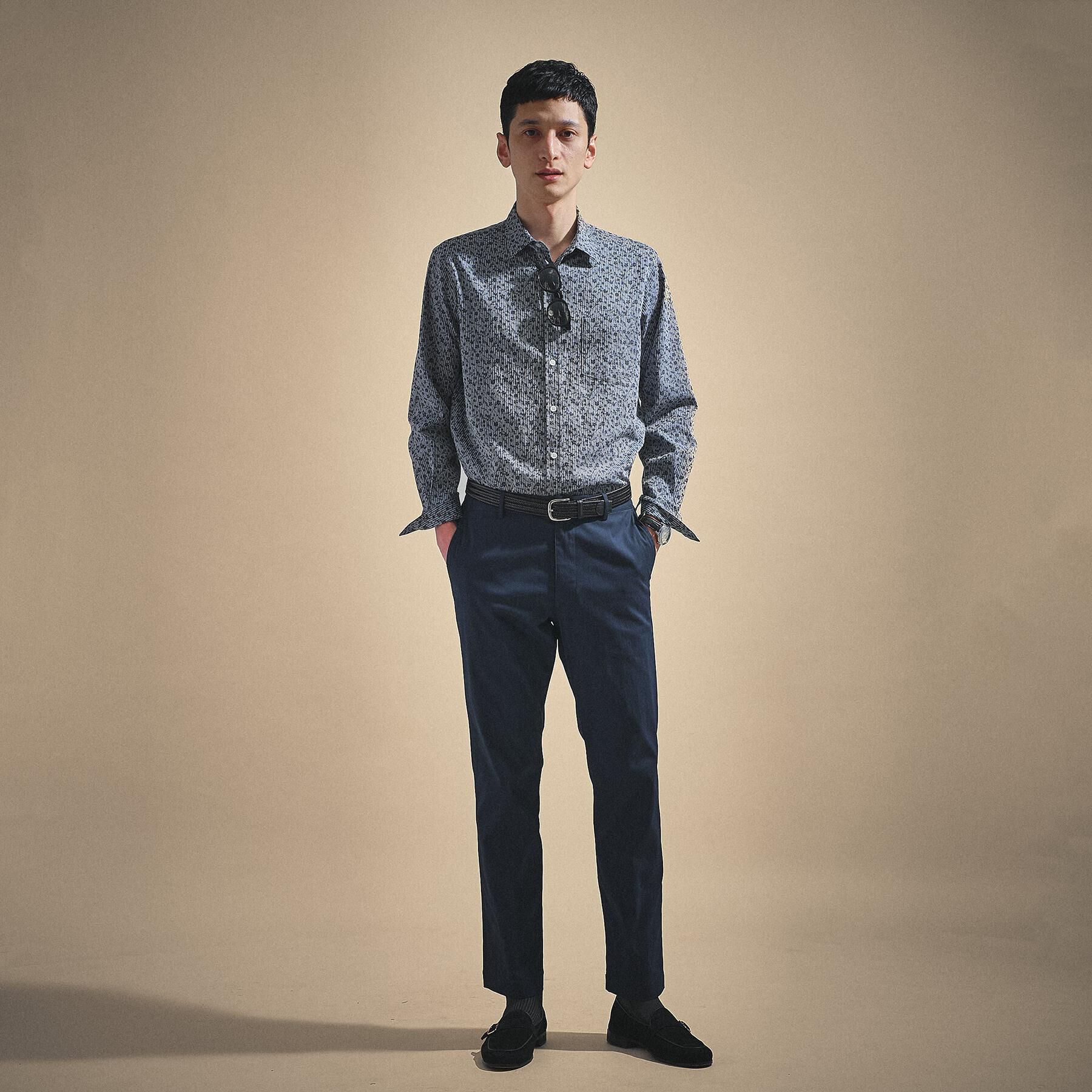 TAKEO KIKUCHI「播州 ドビーストライプ フラワーシャツ」|シャツ・ブラウス|