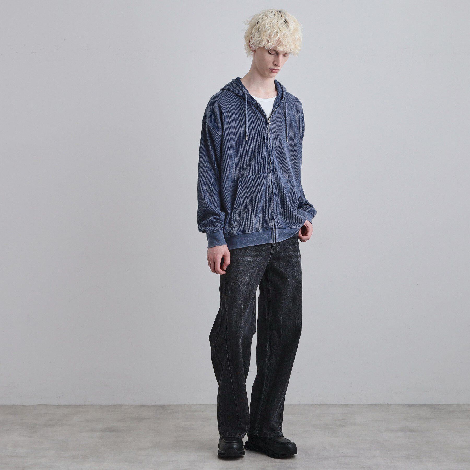 tk.TAKEO KIKUCHI「ヴィンテージワッフルジップパーカー」|パーカー|