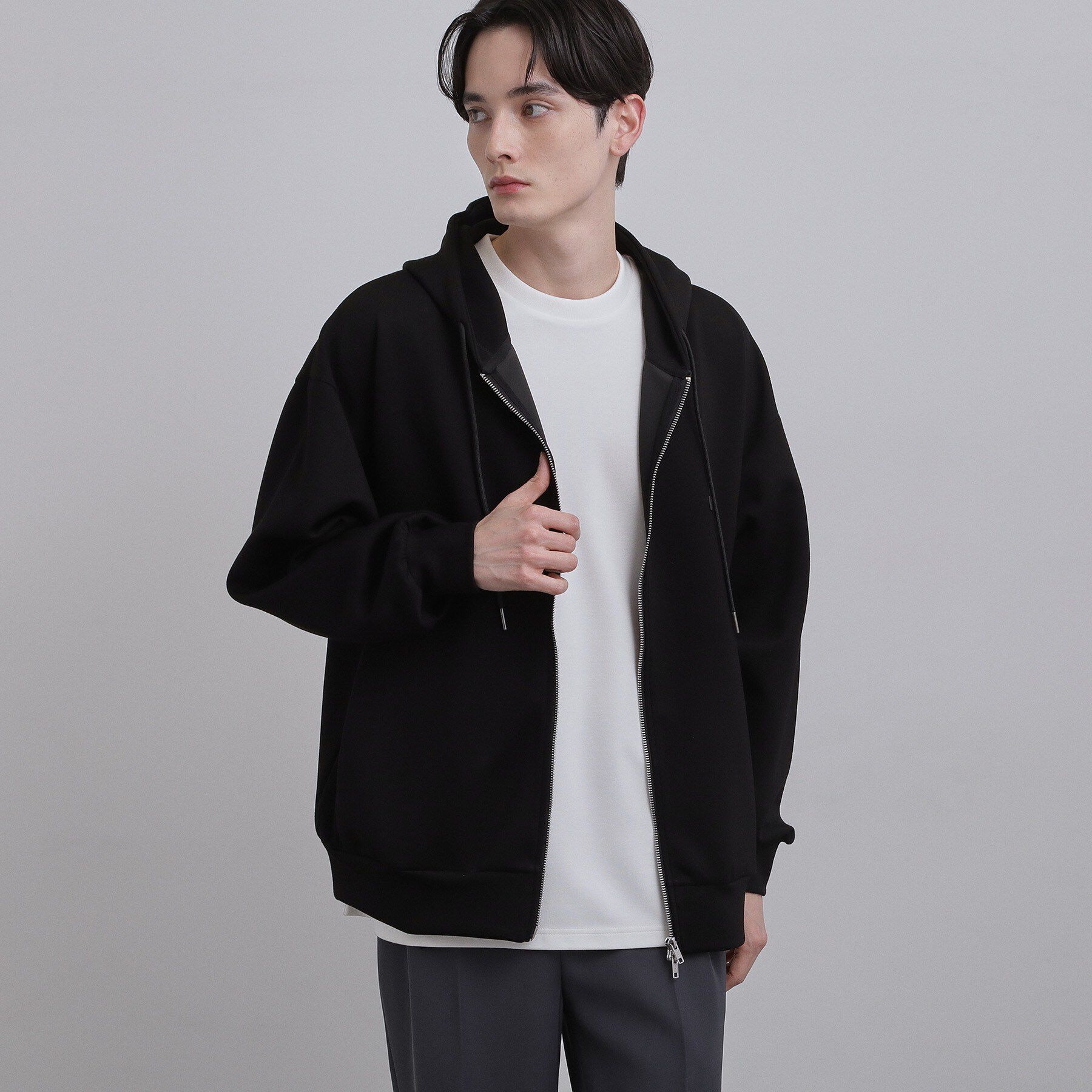 tk.TAKEO KIKUCHI「オーバーサイズジップパーカー」|パーカー|