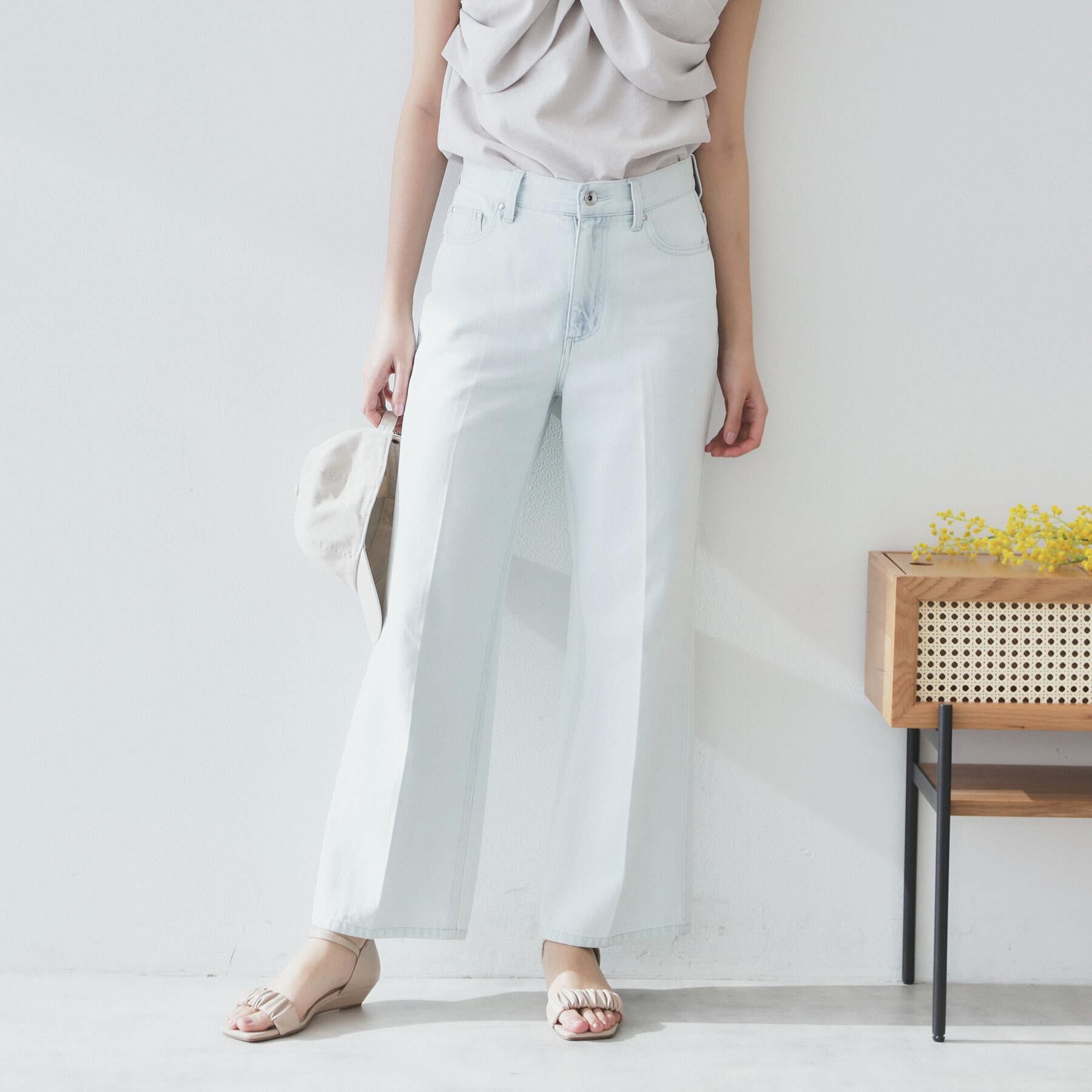 index「《丈が選べる》ストレートデニムパンツ【洗濯機洗い可】」|その他|