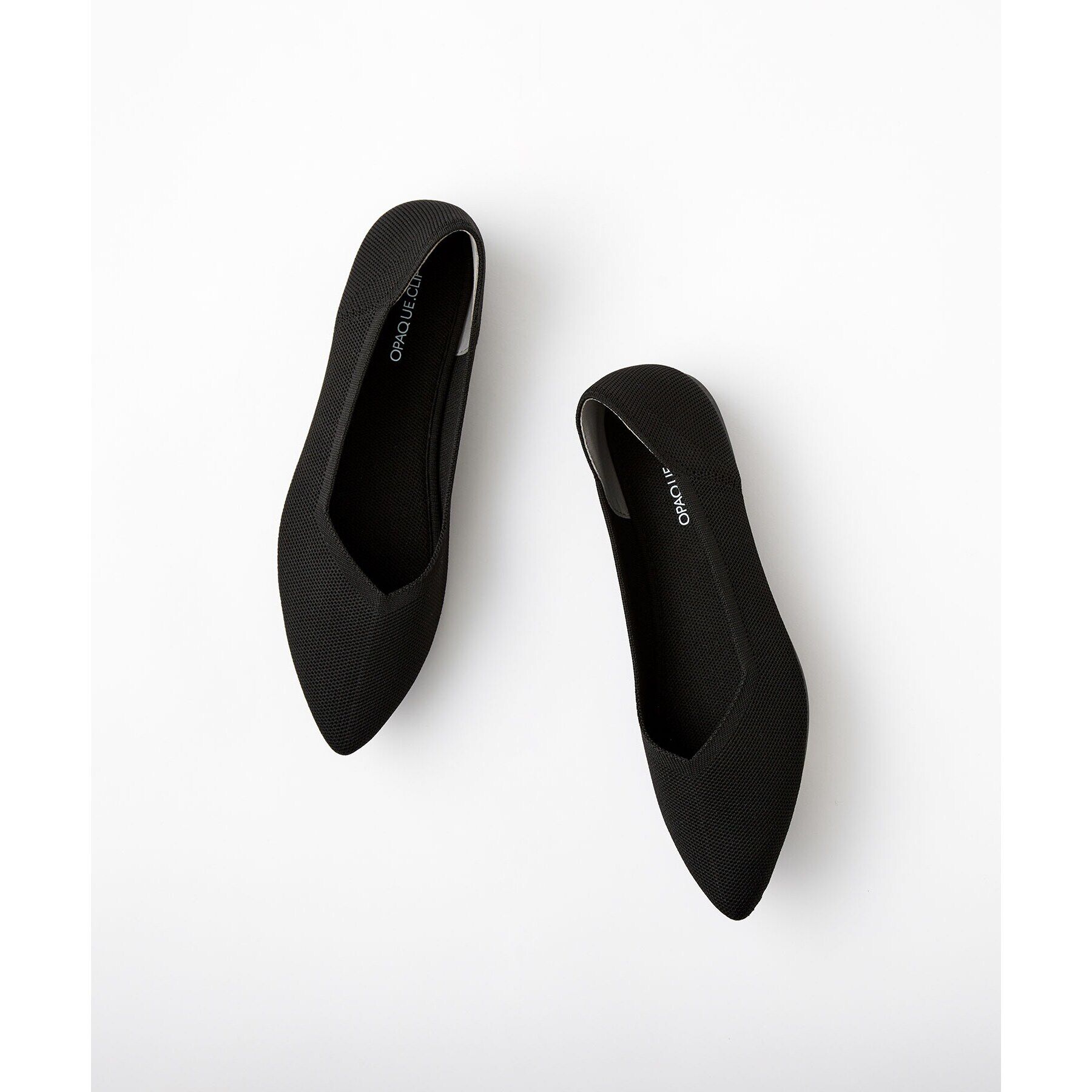 OPAQUE.CLIP「【軽量/洗える】ポインテッドトゥニットパンプス」|パンプス|