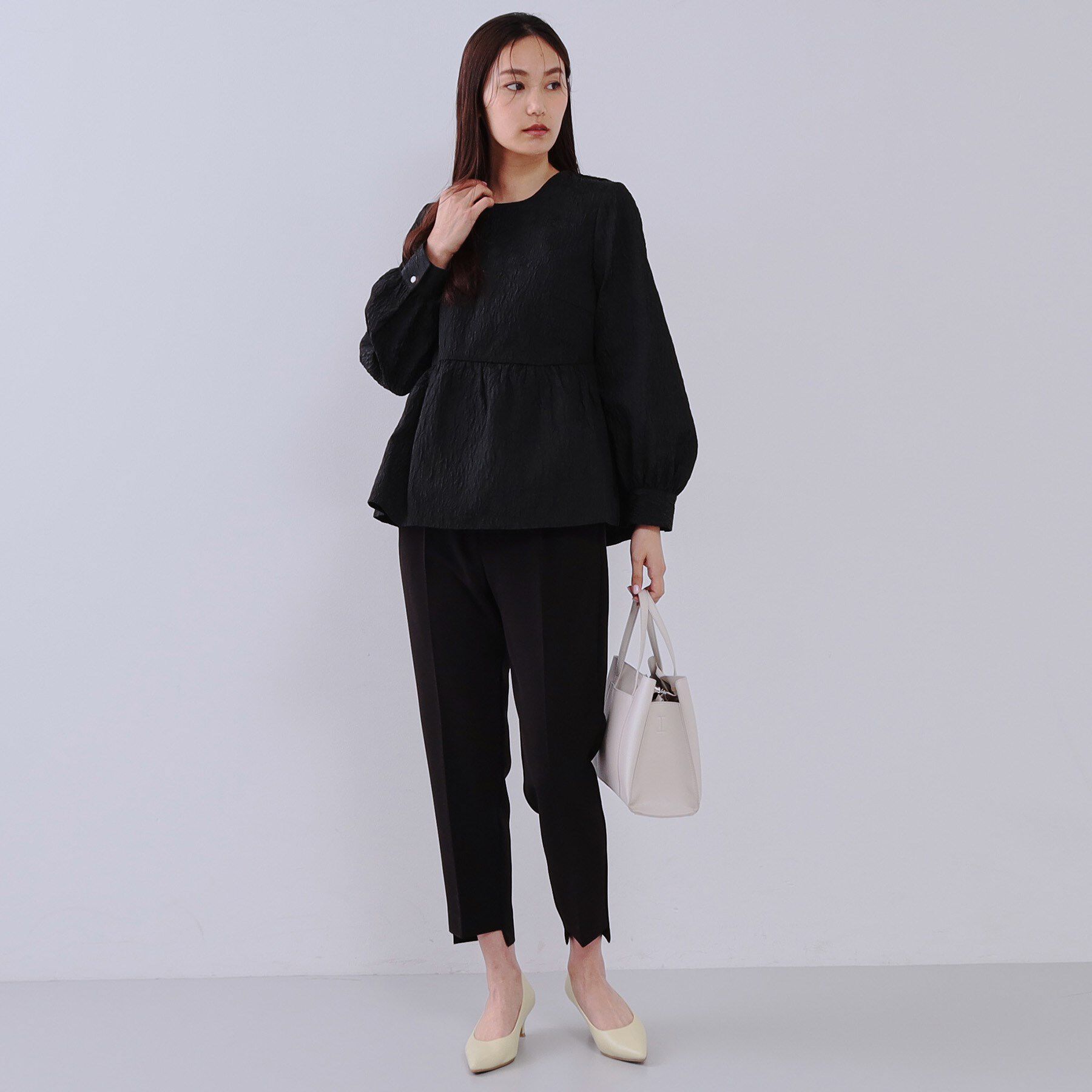 OPAQUE.CLIP「《通勤対応/セットアップ対応》ステップヘムテーパードパンツ【洗濯機洗い可】」|その他|